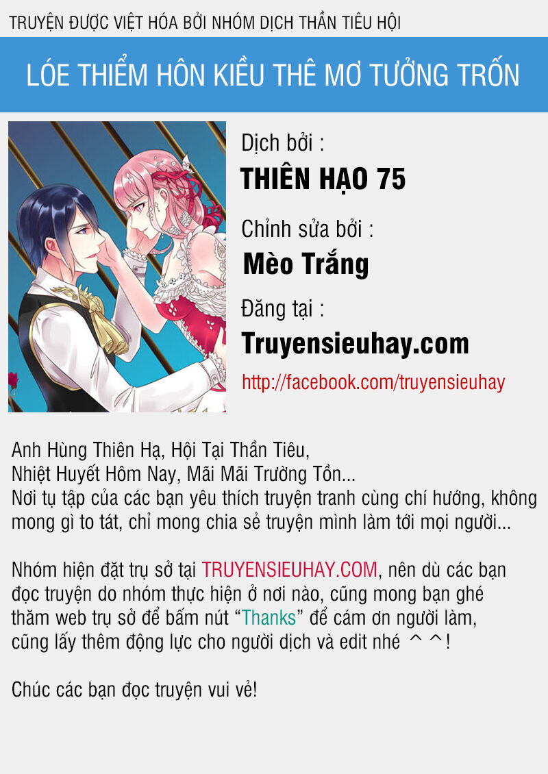 Lóe Thiểm Hôn Kiều Thê Mơ Tưởng Trốn Chapter 4 - Trang 2