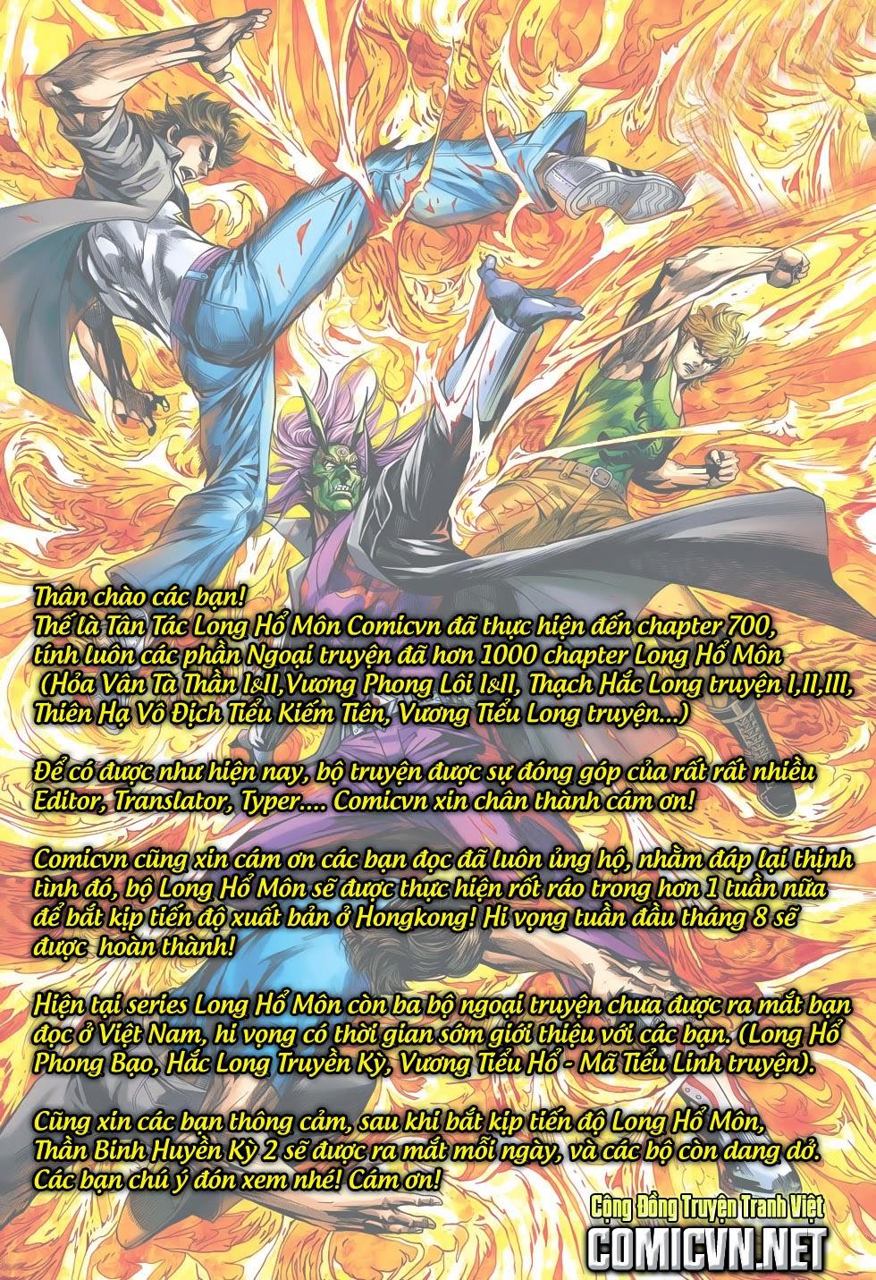 Long Hổ Môn Chapter 700 - Trang 2