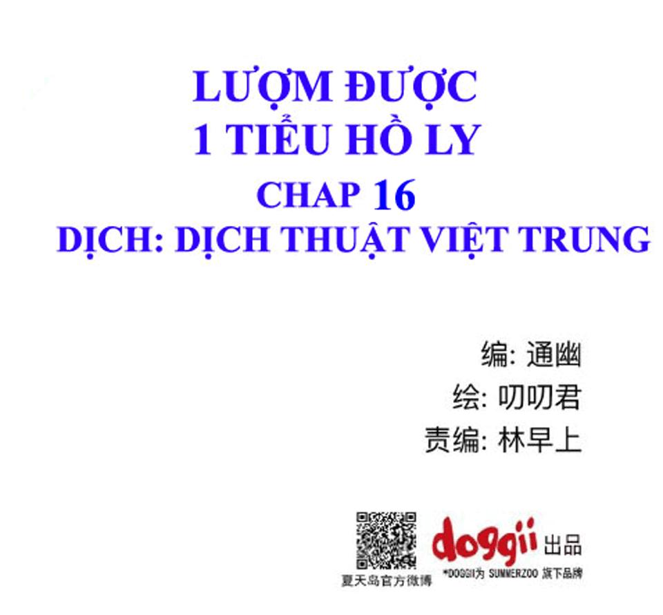 Lượm Được Một Tiểu Hồ Ly Chapter 16 - Trang 2