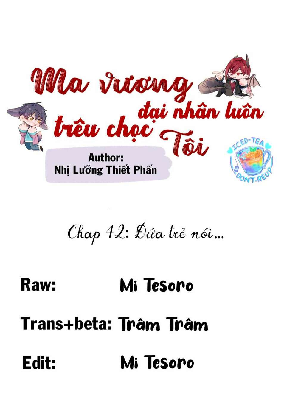 Ma Vương Đại Nhân Luôn Trêu Chọc Tôi Chapter 42 - Trang 2