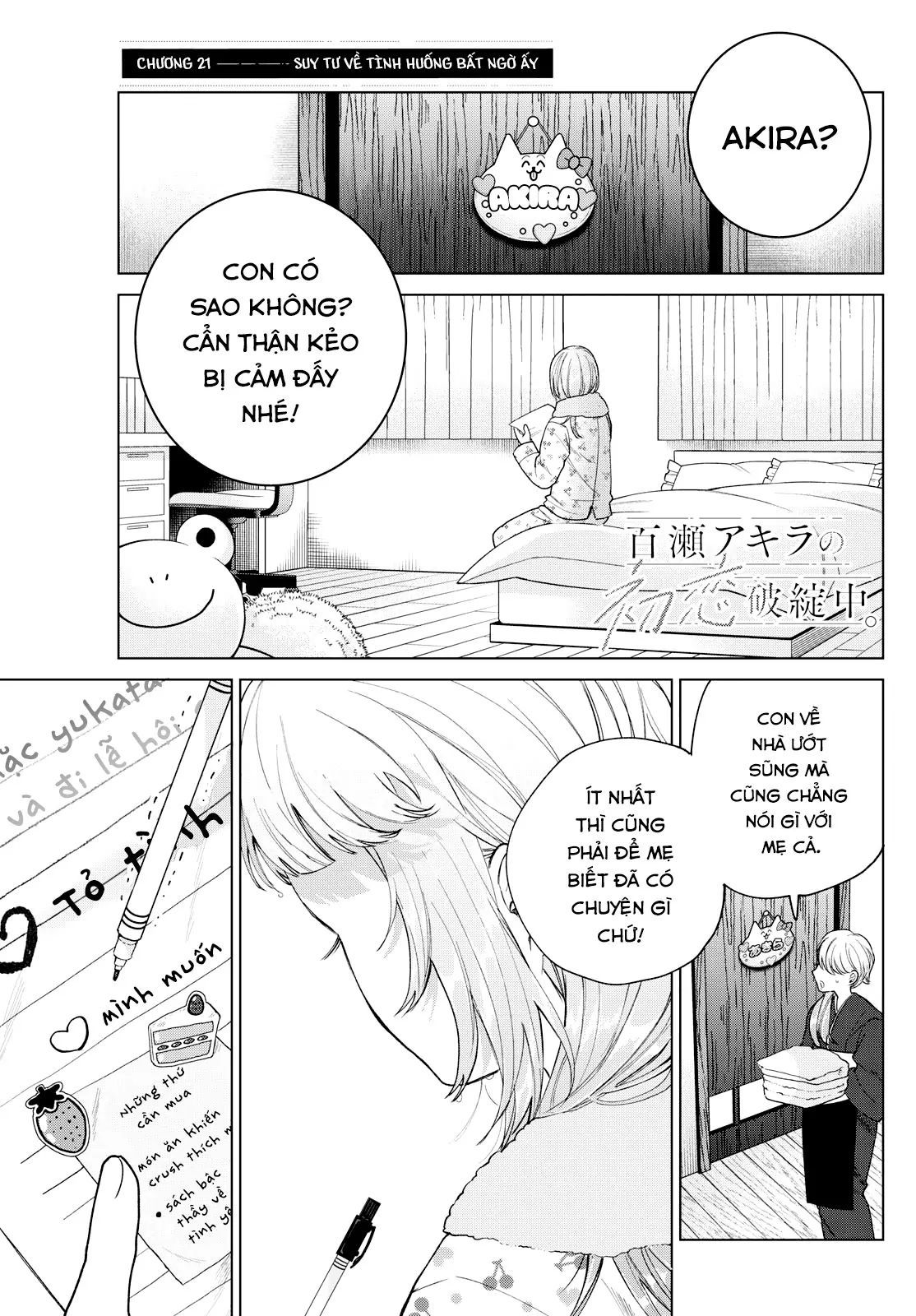 Mối Tình Đầu Đầy Trắc Trở Của Momose Akira Chapter 21 - Trang 2