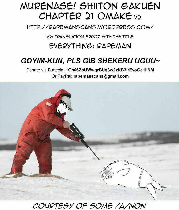 Murenase! Shiiton Gakuen Chapter 21.5 - Trang 2