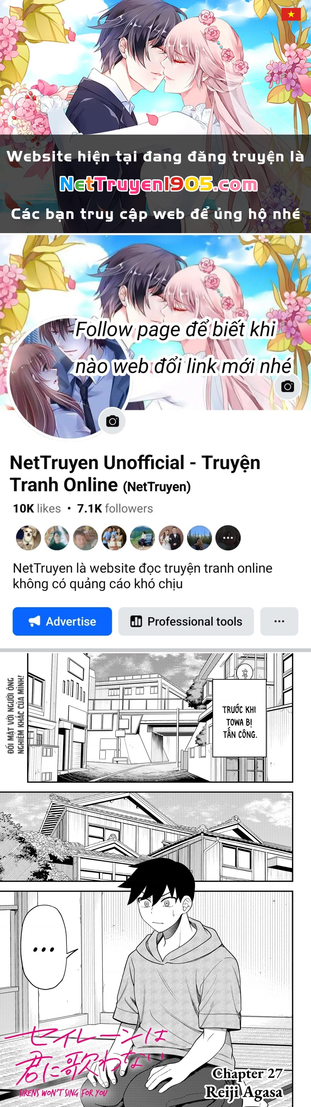 Nàng Nhân Ngư Sẽ Không Cất Tiếng Hát Chapter 27 - Trang 2