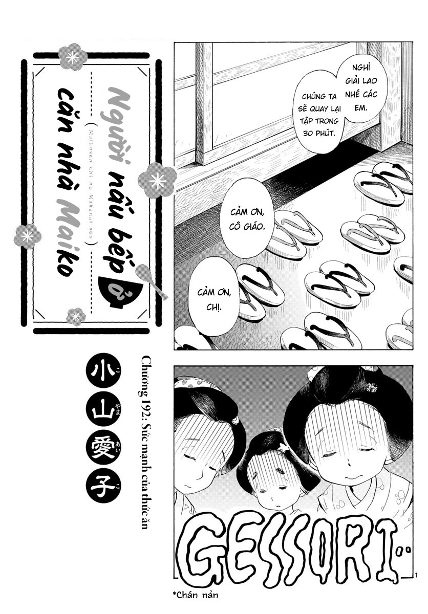 Người Nấu Bếp Ở Căn Nhà Maiko Chapter 192 - Trang 2