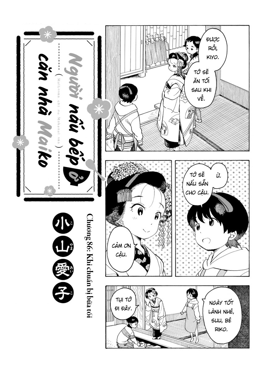 Người Nấu Bếp Ở Căn Nhà Maiko Chapter 86 - Trang 2