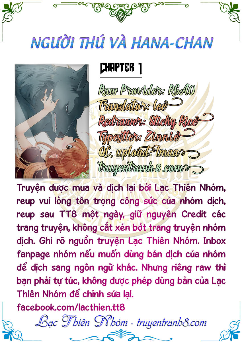 Người Thú Và Hana-Chan Chapter 1 - Trang 2