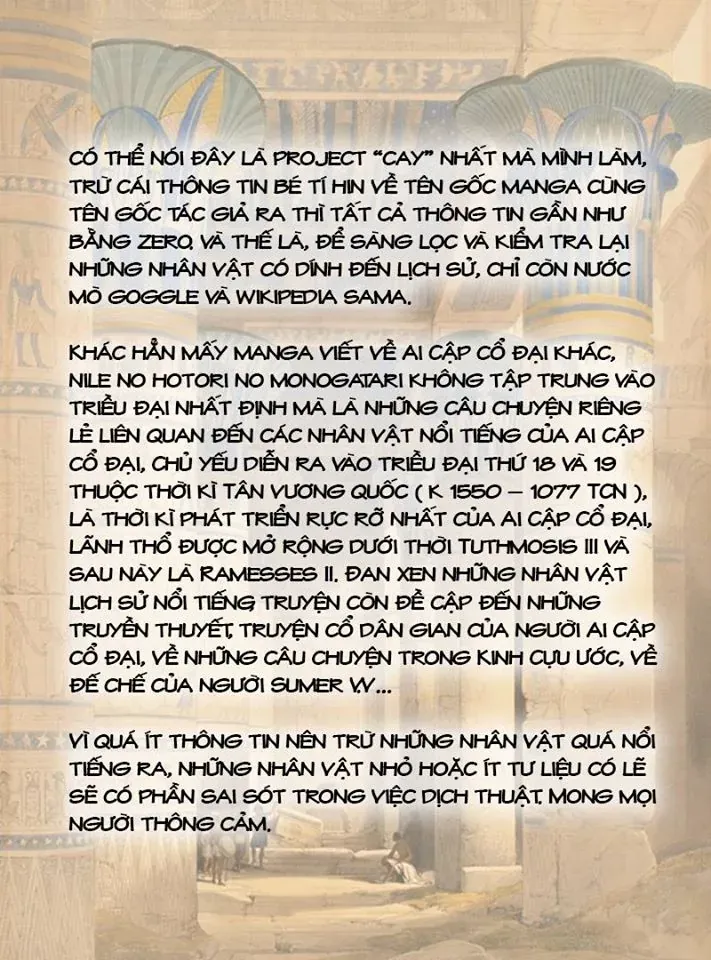 Nile No Hotori No Monogatari Chapter 1 - Trang 2