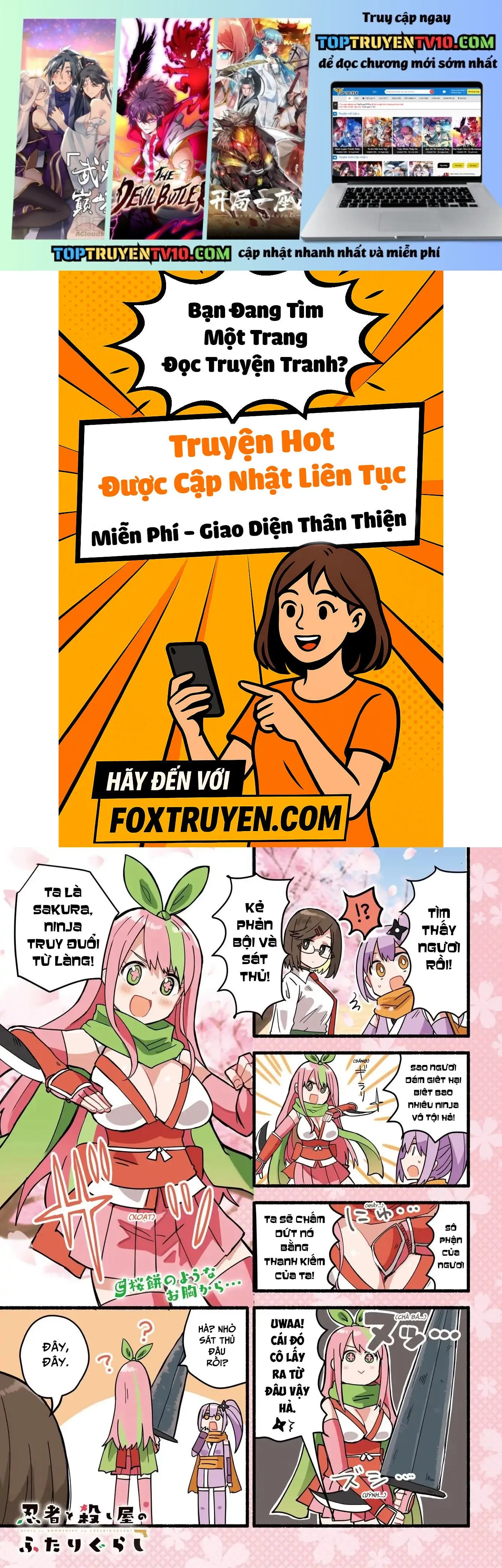 Ninja To Koroshiya No Futarigurashi Chapter 13 - Trang 2