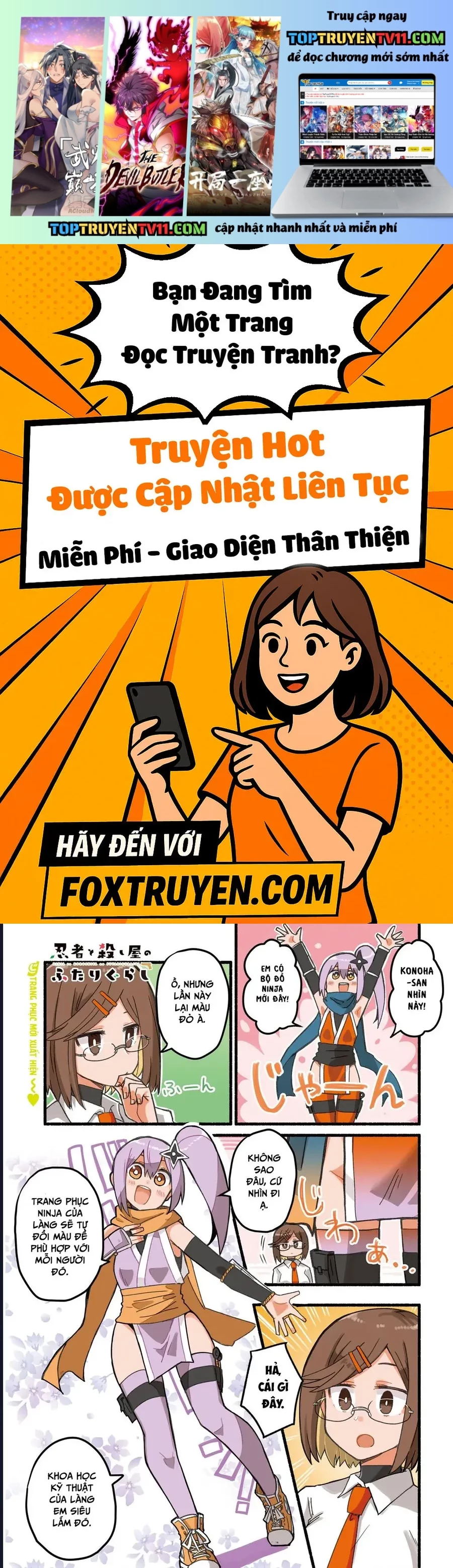 Ninja To Koroshiya No Futarigurashi Chapter 19 - Trang 2