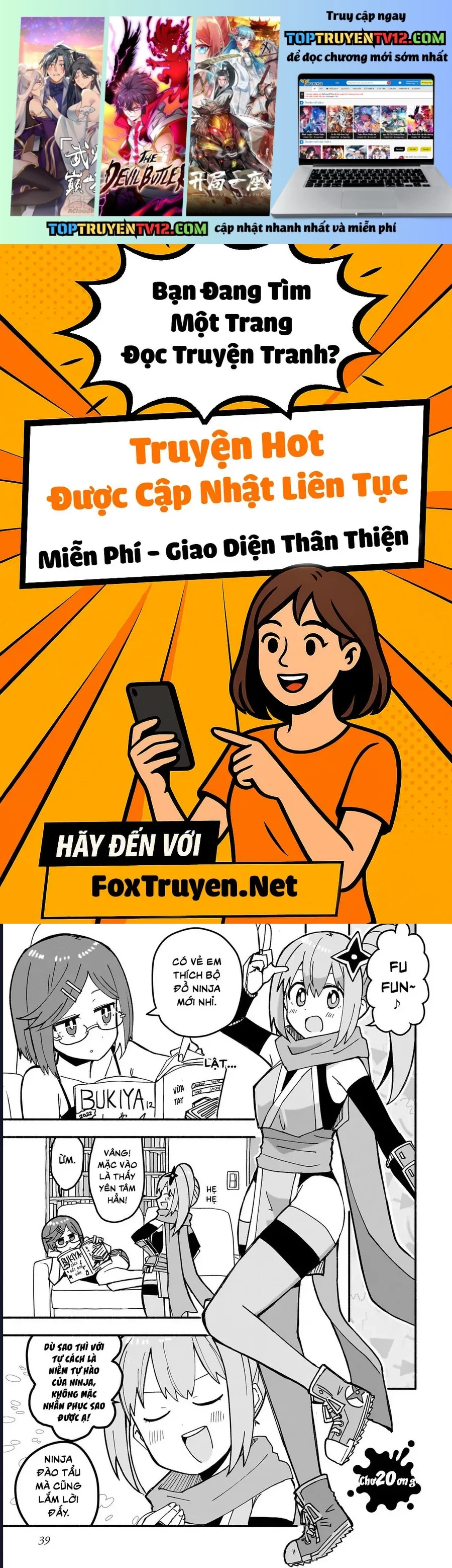 Ninja To Koroshiya No Futarigurashi Chapter 20 - Trang 2