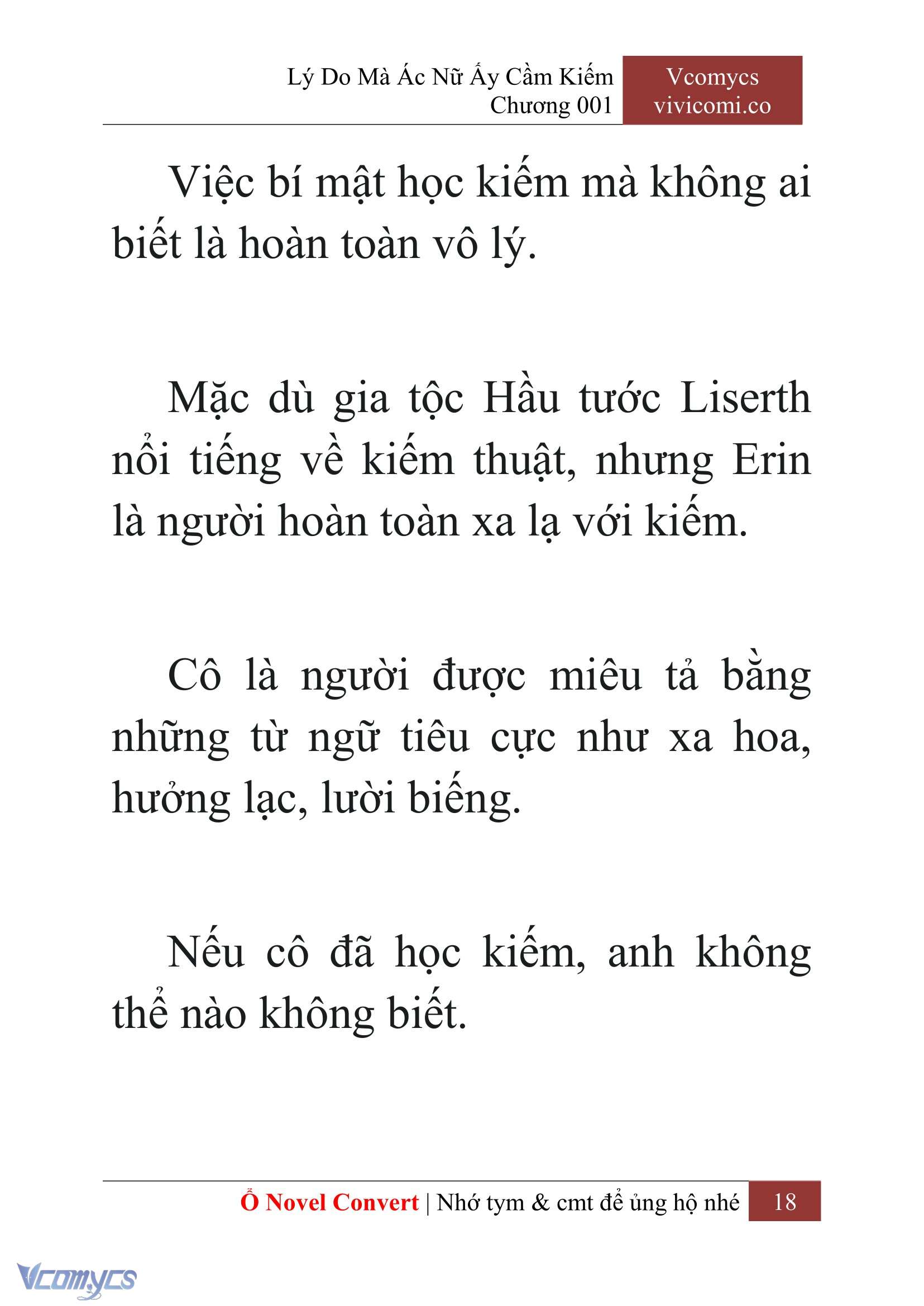 [Novel] Lý Do Mà Ác Nữ Ấy Cầm Kiếm Chapter 1 - Trang 2