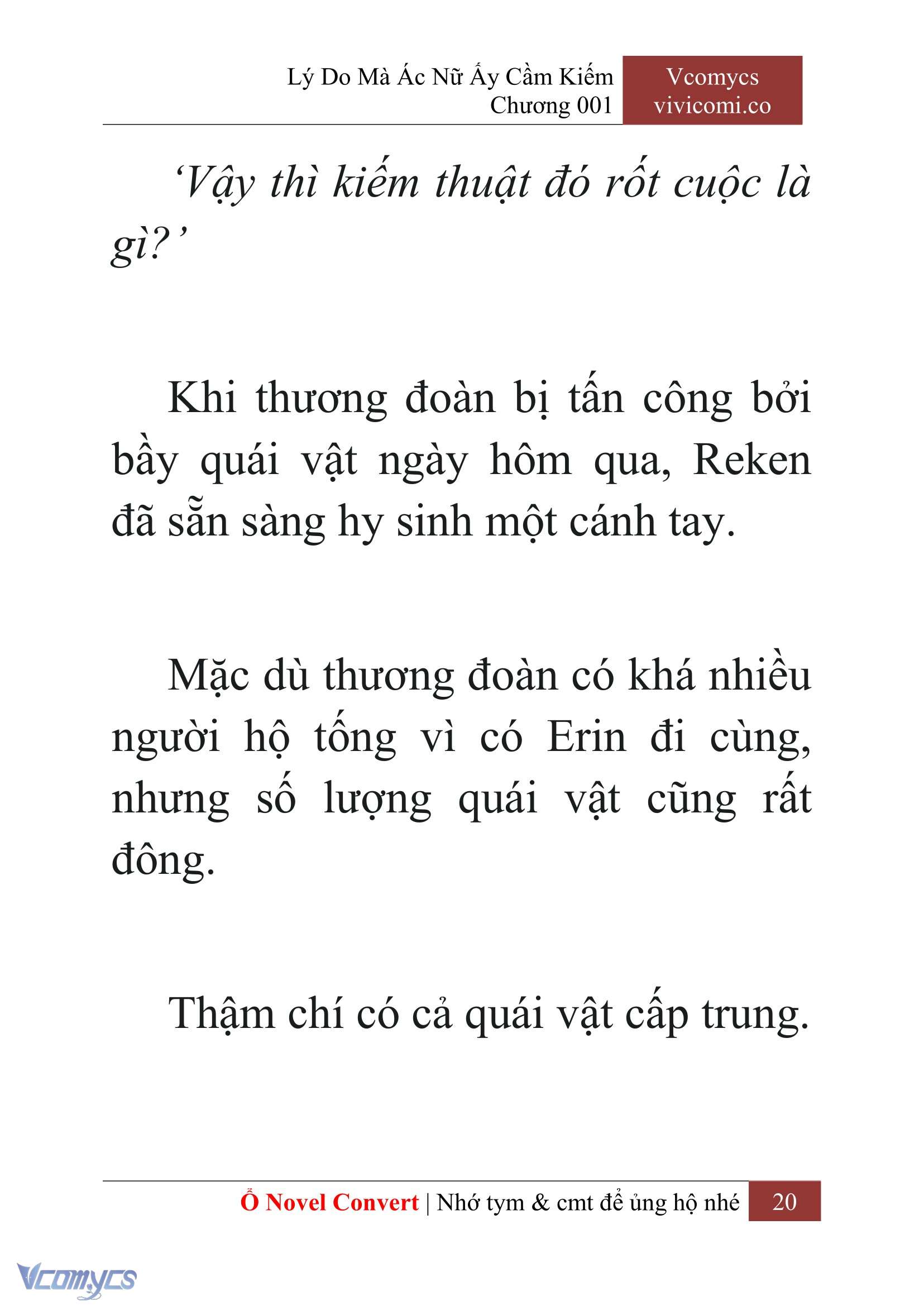 [Novel] Lý Do Mà Ác Nữ Ấy Cầm Kiếm Chapter 1 - Trang 2