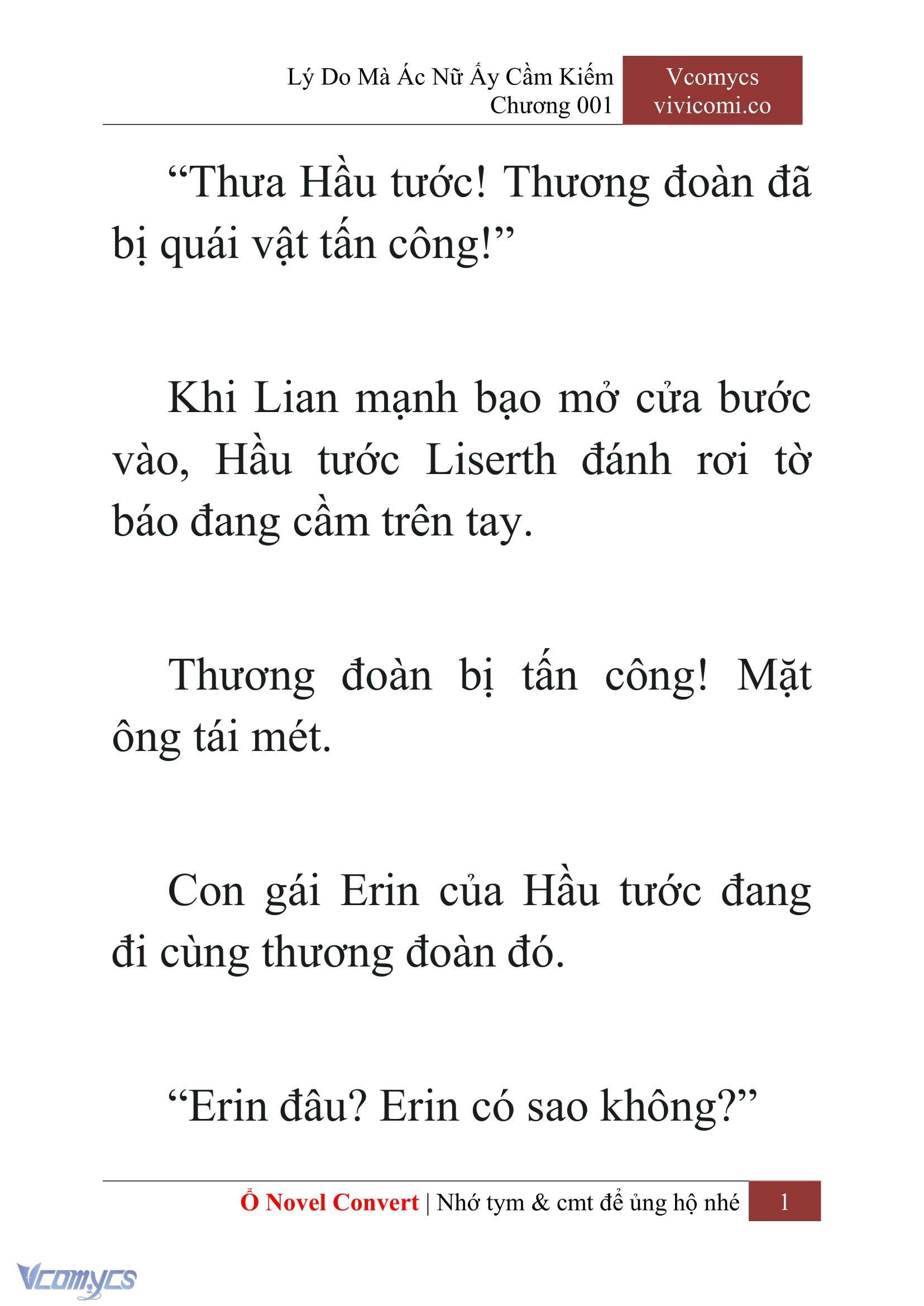 [Novel] Lý Do Mà Ác Nữ Ấy Cầm Kiếm Chapter 1 - Trang 2