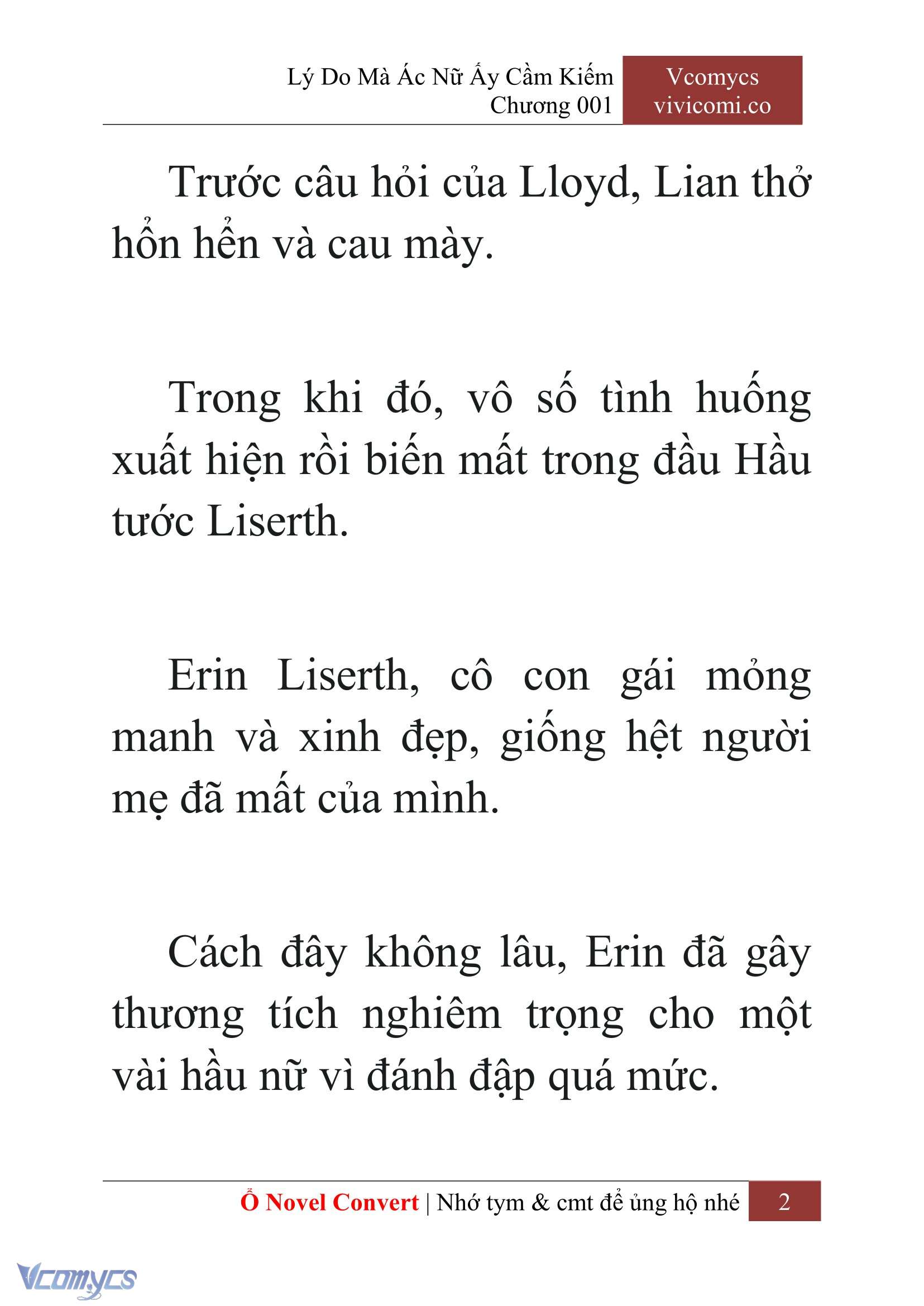 [Novel] Lý Do Mà Ác Nữ Ấy Cầm Kiếm Chapter 1 - Trang 2