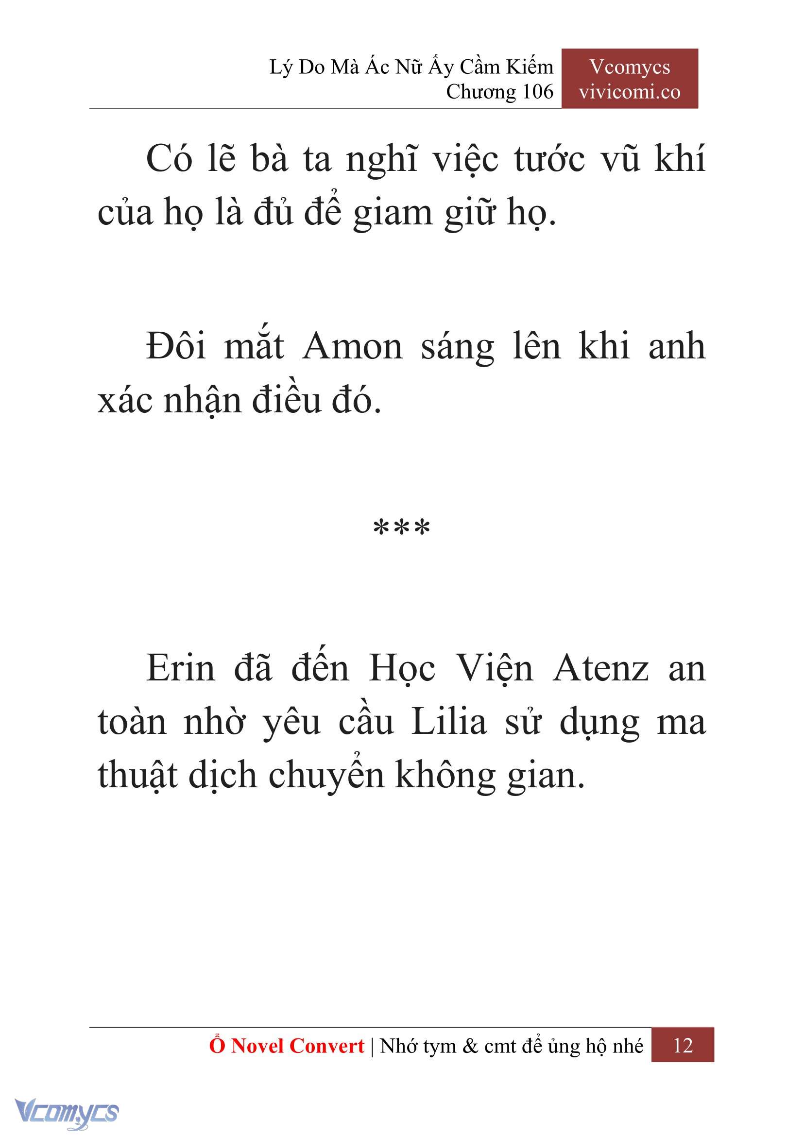 [Novel] Lý Do Mà Ác Nữ Ấy Cầm Kiếm Chapter 106 - Trang 2