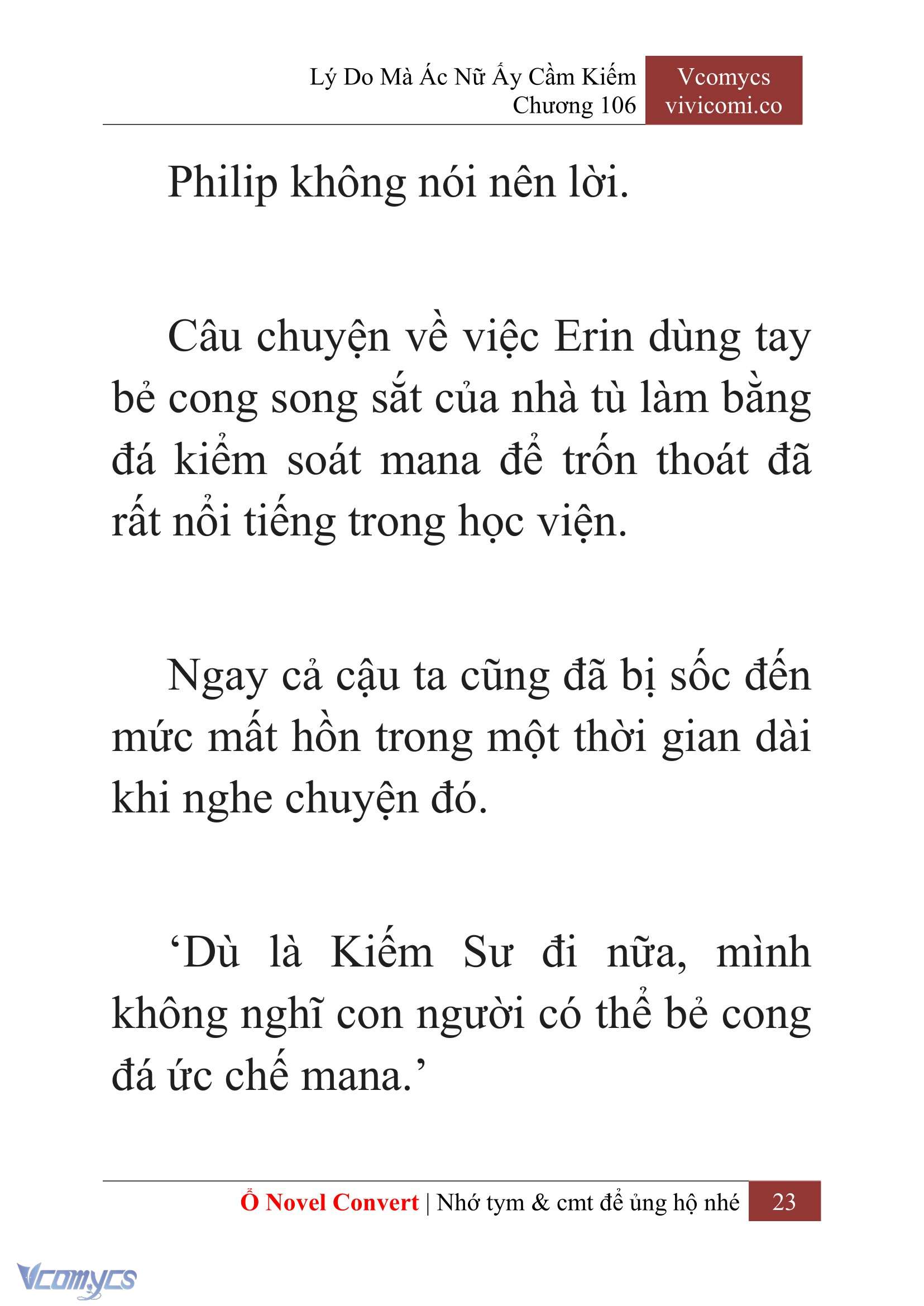 [Novel] Lý Do Mà Ác Nữ Ấy Cầm Kiếm Chapter 106 - Trang 2