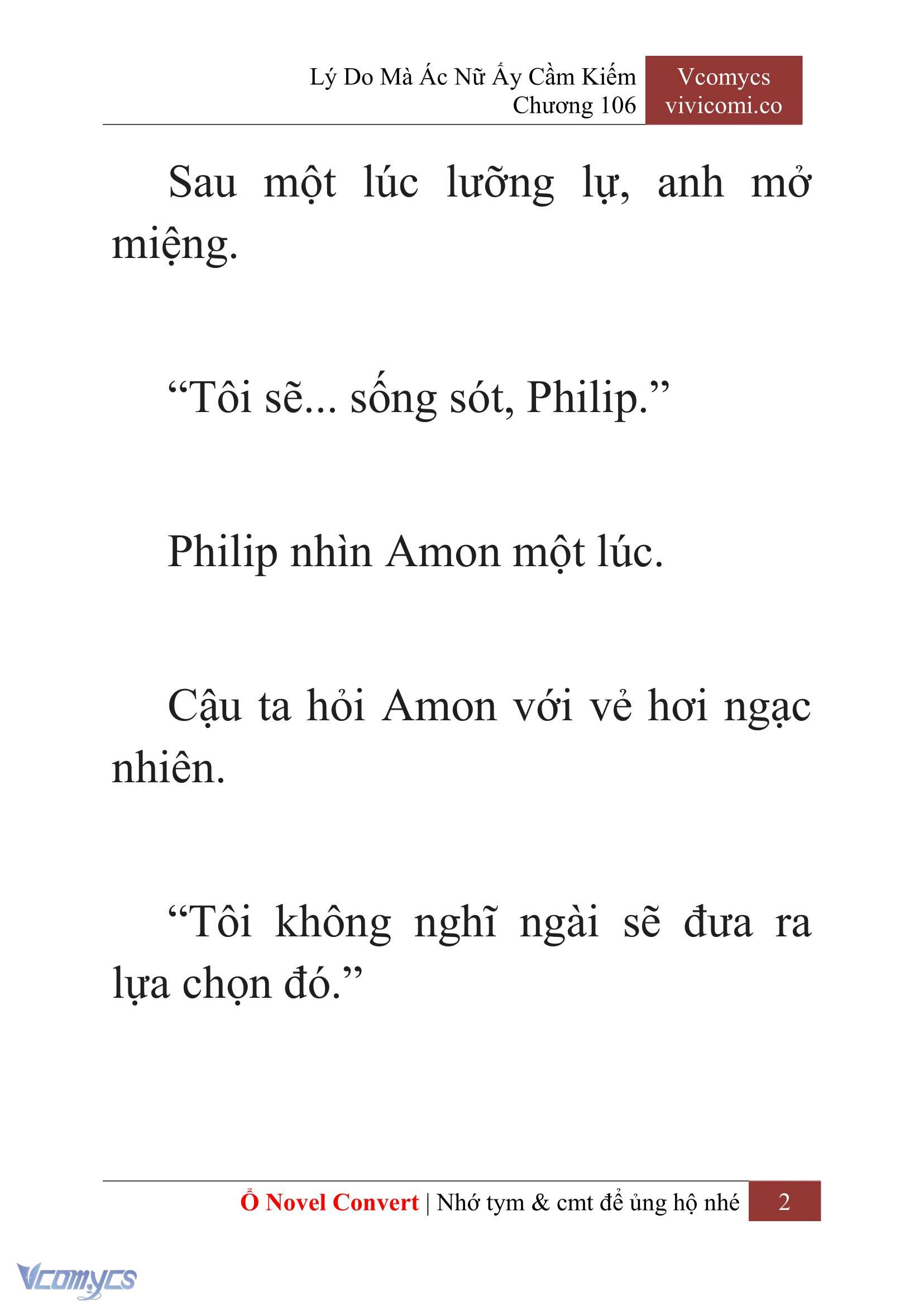 [Novel] Lý Do Mà Ác Nữ Ấy Cầm Kiếm Chapter 106 - Trang 2