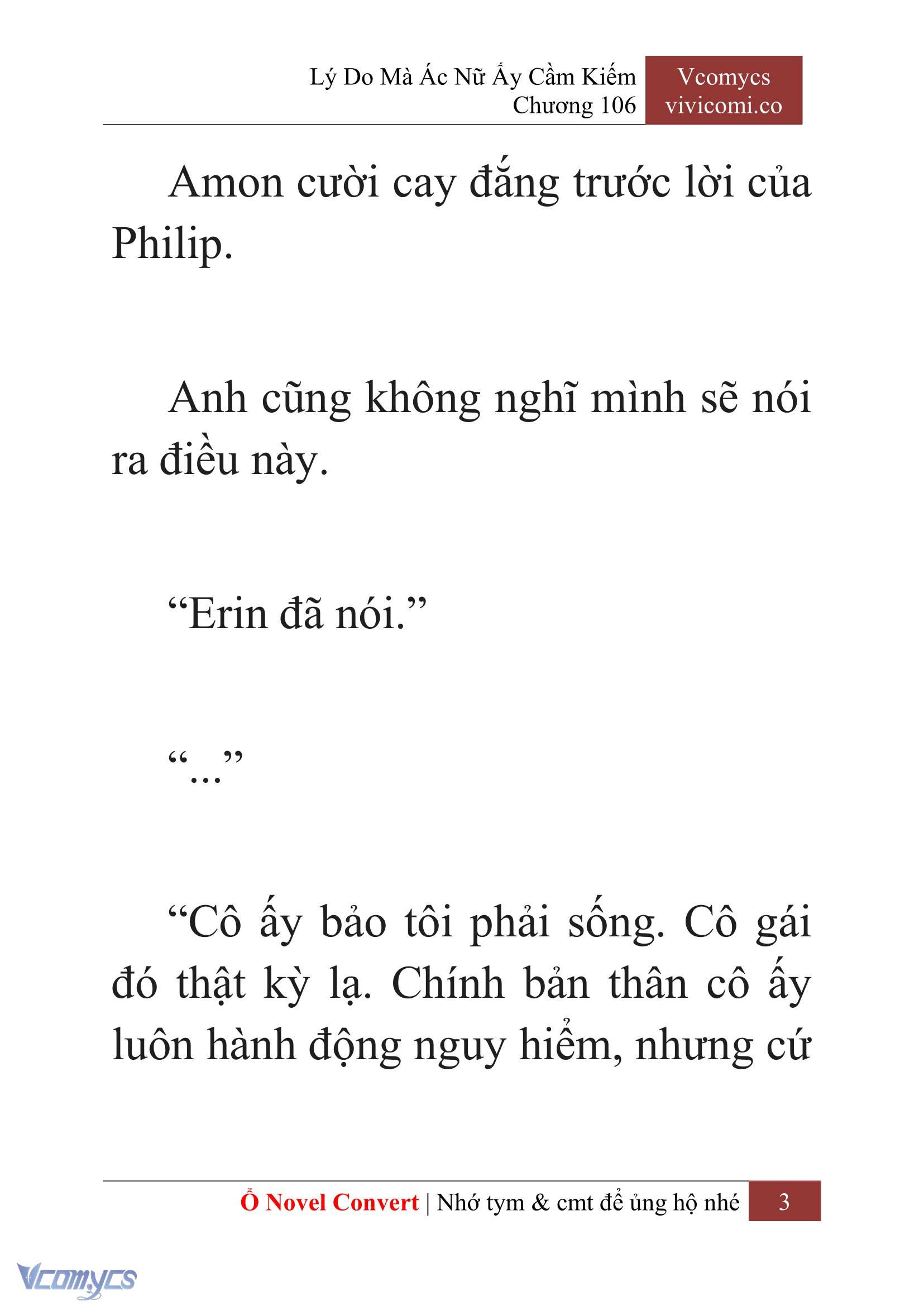 [Novel] Lý Do Mà Ác Nữ Ấy Cầm Kiếm Chapter 106 - Trang 2