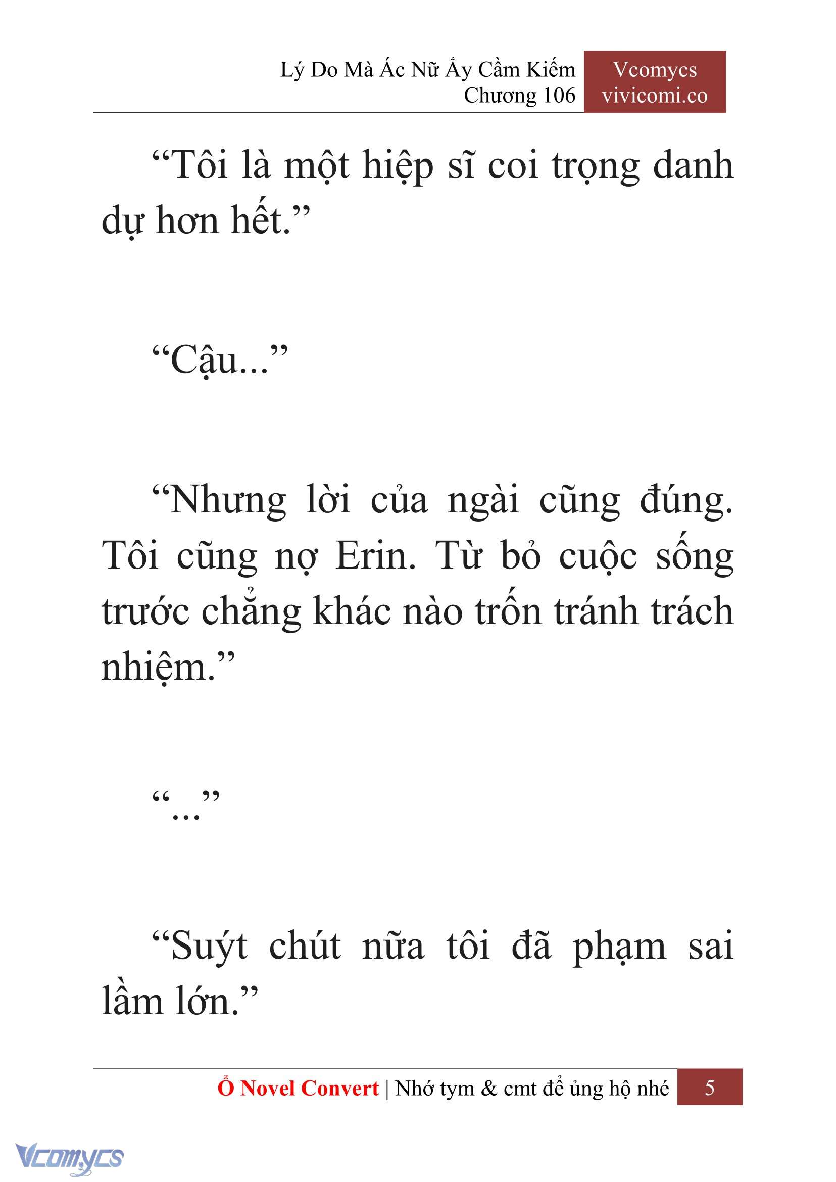 [Novel] Lý Do Mà Ác Nữ Ấy Cầm Kiếm Chapter 106 - Trang 2
