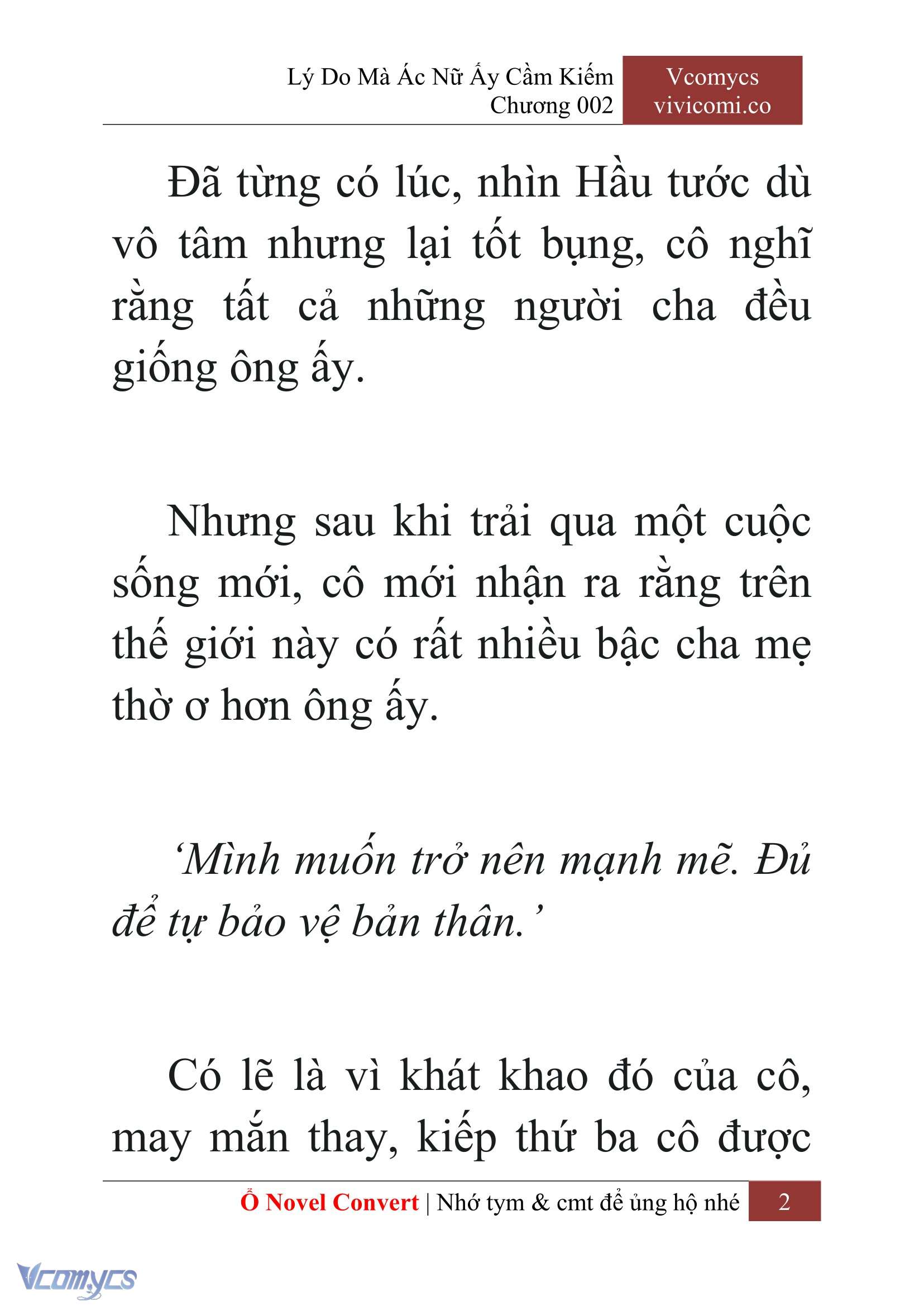 [Novel] Lý Do Mà Ác Nữ Ấy Cầm Kiếm Chapter 2 - Trang 2