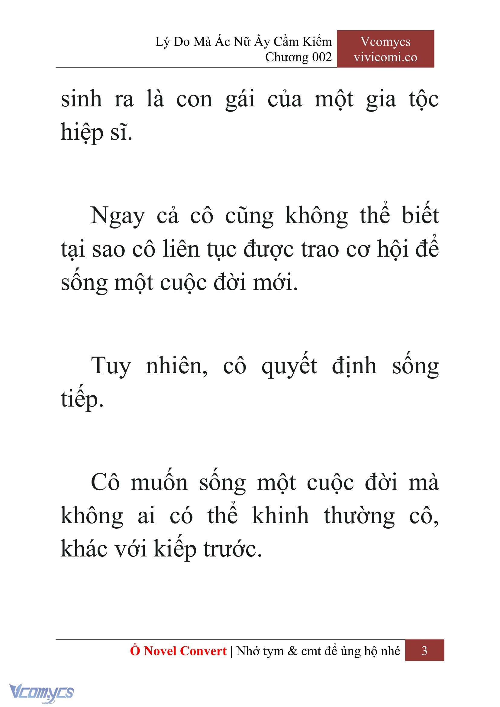 [Novel] Lý Do Mà Ác Nữ Ấy Cầm Kiếm Chapter 2 - Trang 2