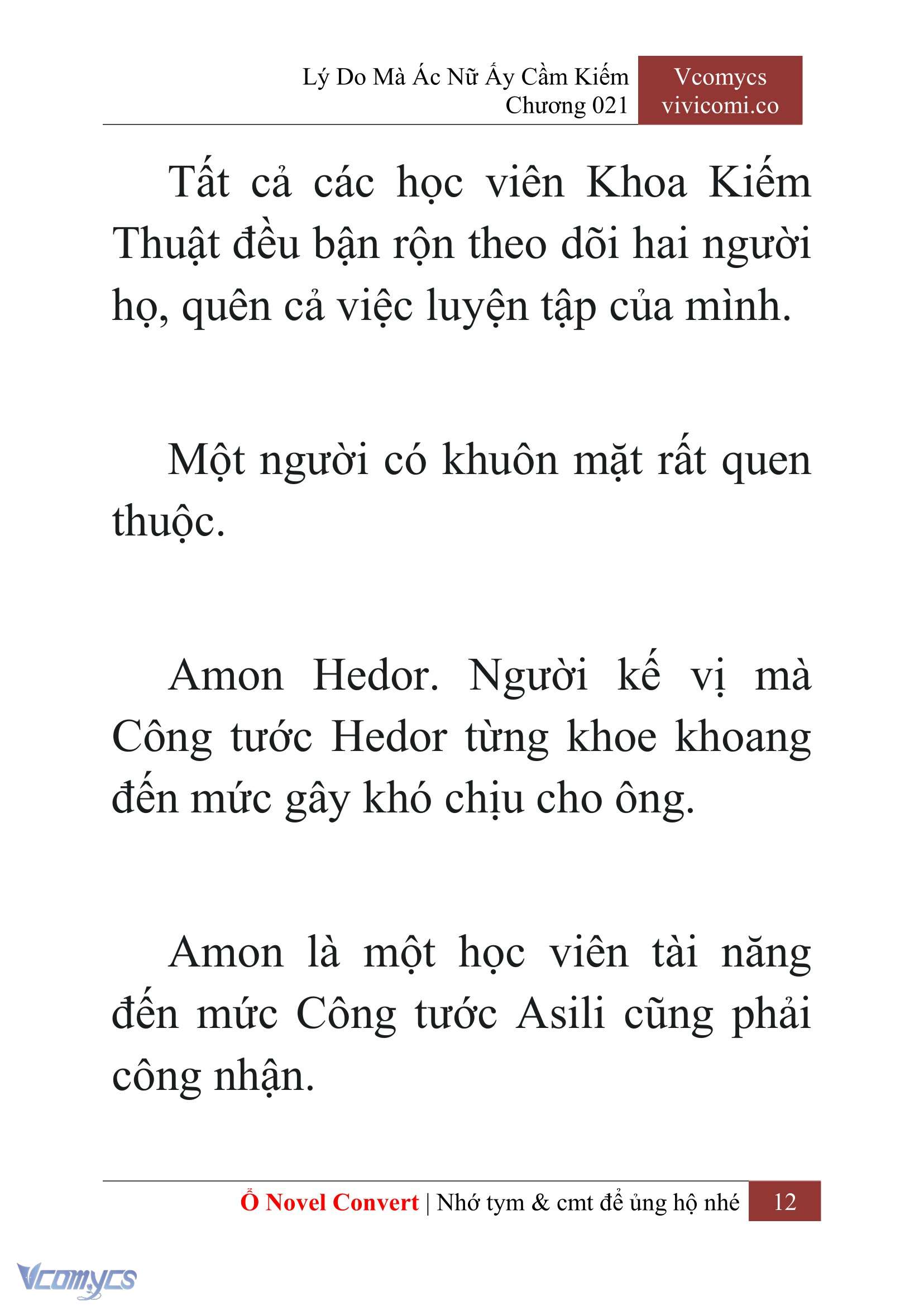 [Novel] Lý Do Mà Ác Nữ Ấy Cầm Kiếm Chapter 21 - Trang 2