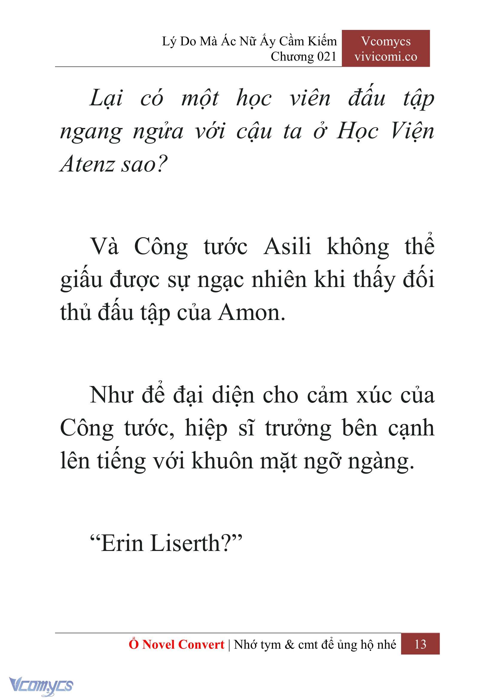 [Novel] Lý Do Mà Ác Nữ Ấy Cầm Kiếm Chapter 21 - Trang 2