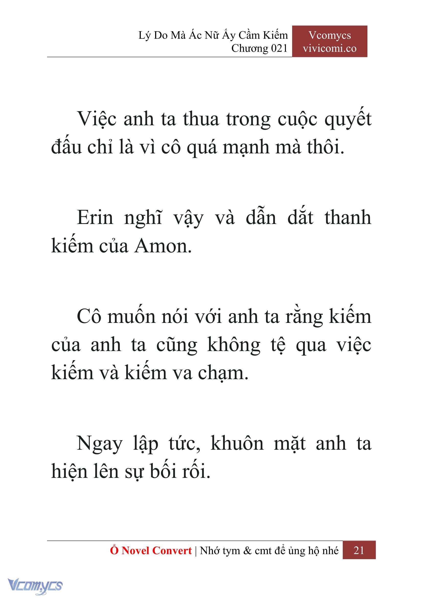 [Novel] Lý Do Mà Ác Nữ Ấy Cầm Kiếm Chapter 21 - Trang 2