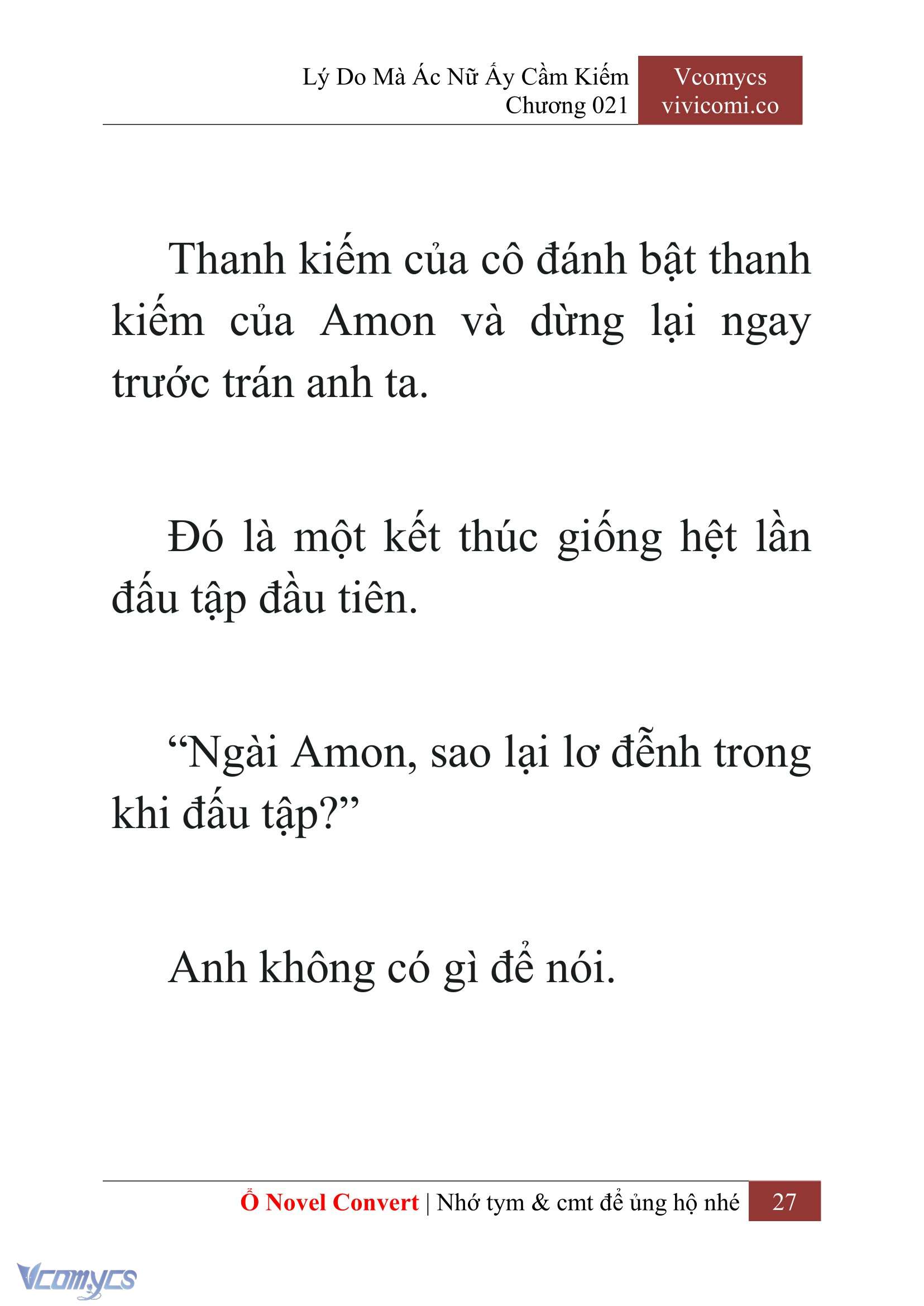 [Novel] Lý Do Mà Ác Nữ Ấy Cầm Kiếm Chapter 21 - Trang 2