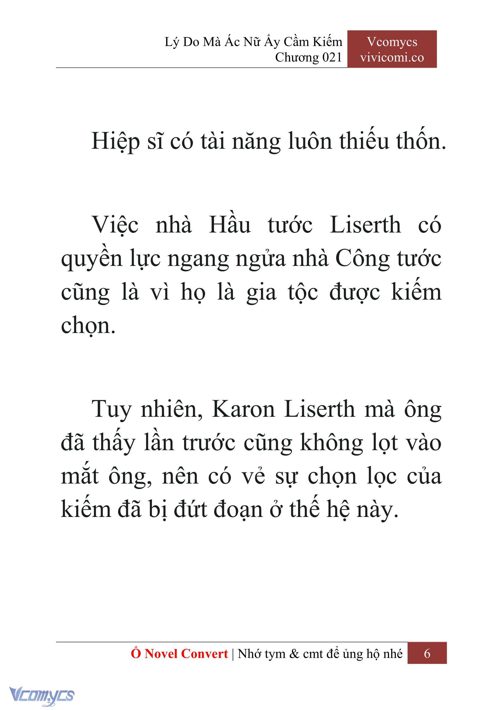 [Novel] Lý Do Mà Ác Nữ Ấy Cầm Kiếm Chapter 21 - Trang 2