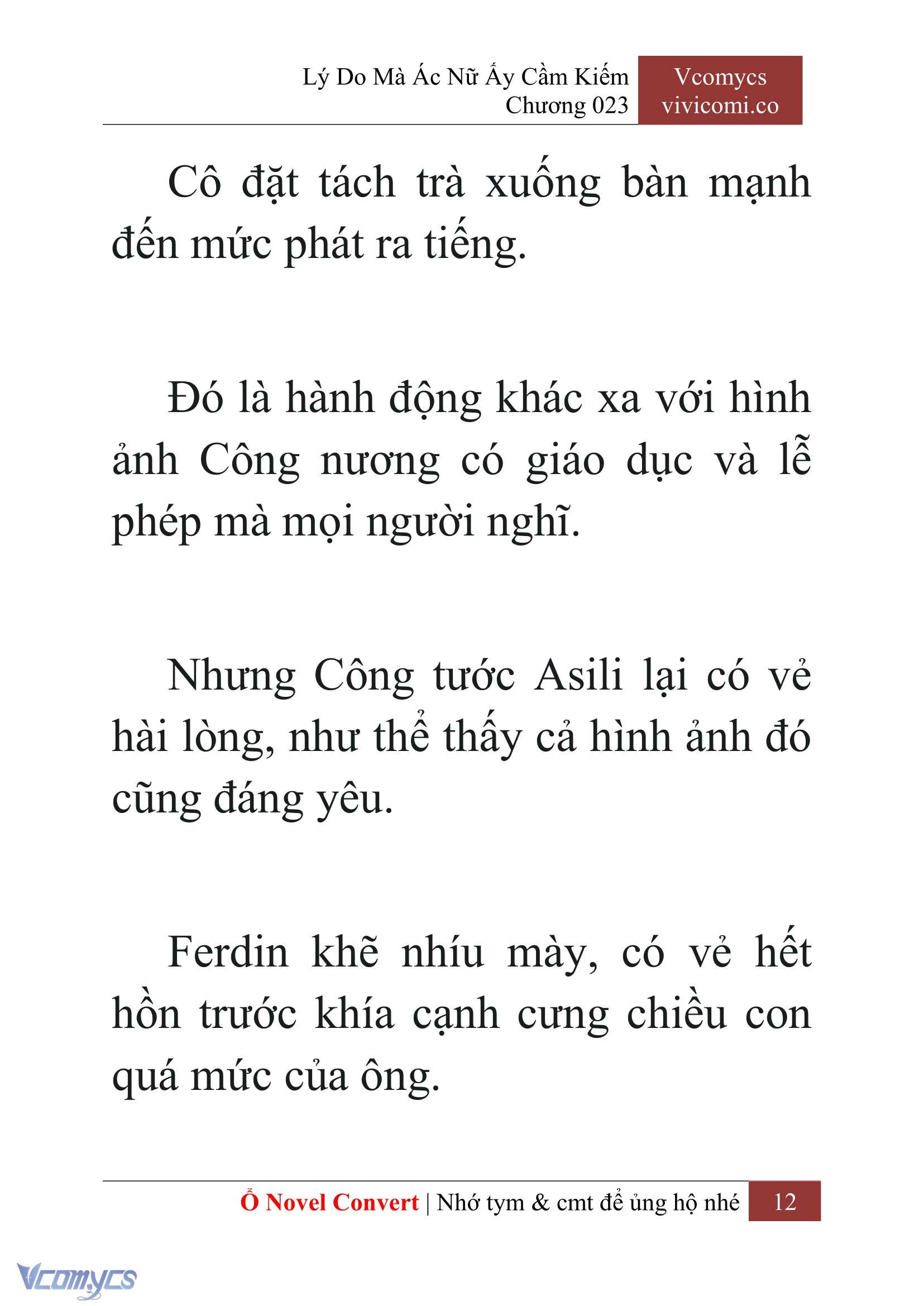 [Novel] Lý Do Mà Ác Nữ Ấy Cầm Kiếm Chapter 23 - Trang 2