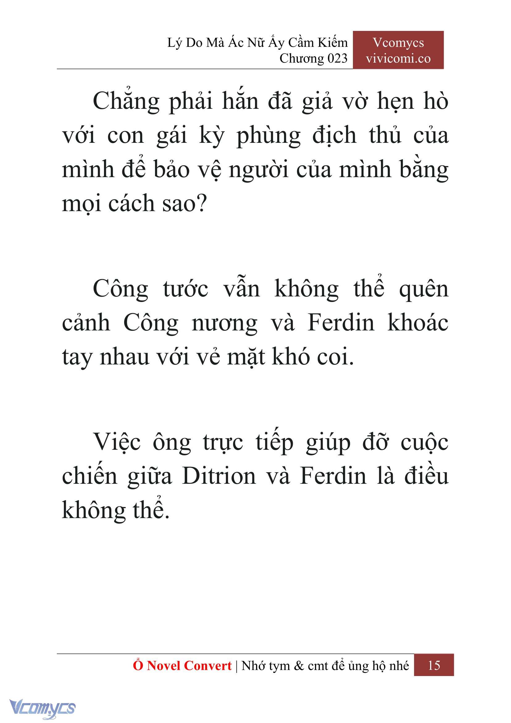 [Novel] Lý Do Mà Ác Nữ Ấy Cầm Kiếm Chapter 23 - Trang 2