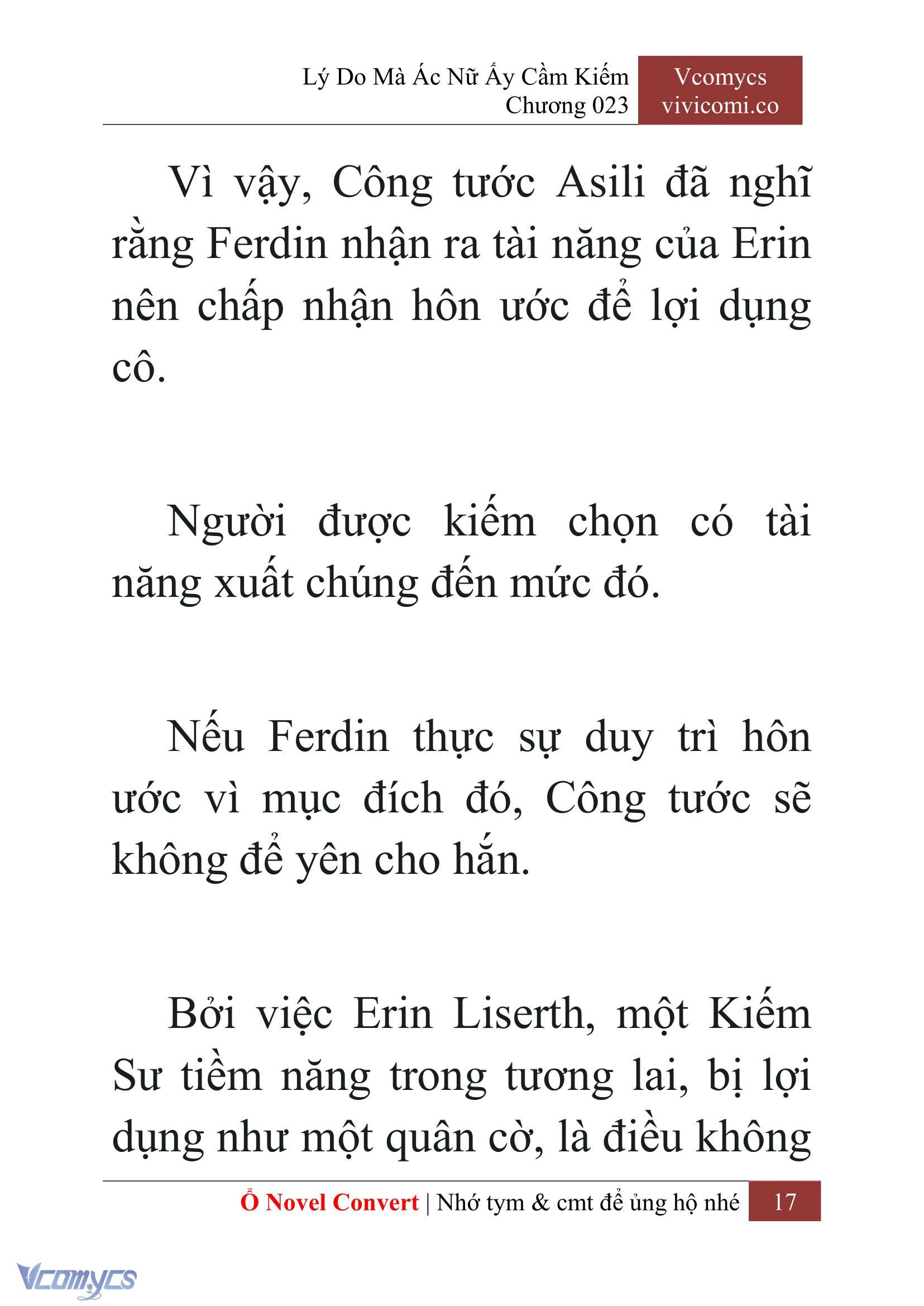 [Novel] Lý Do Mà Ác Nữ Ấy Cầm Kiếm Chapter 23 - Trang 2