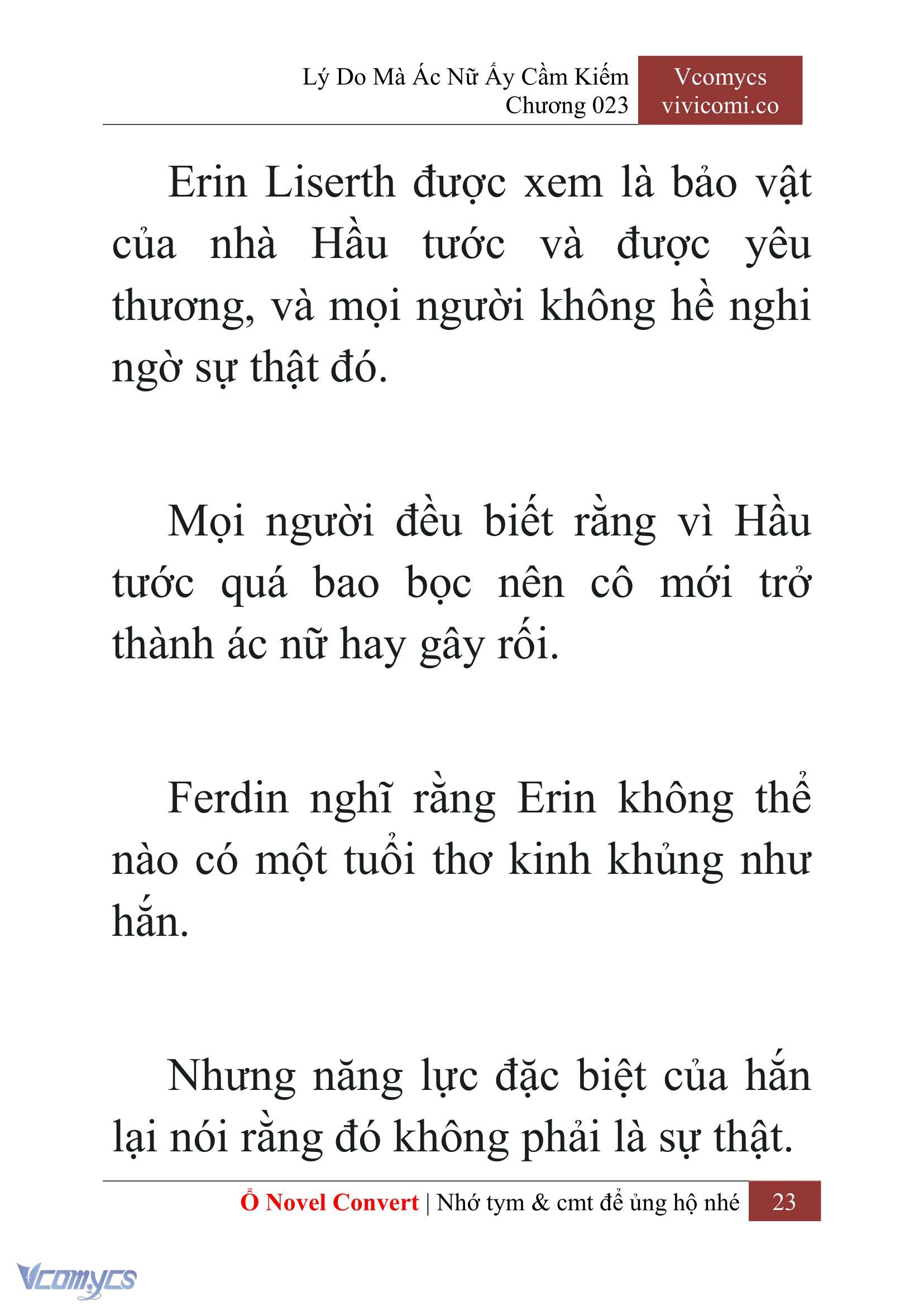 [Novel] Lý Do Mà Ác Nữ Ấy Cầm Kiếm Chapter 23 - Trang 2