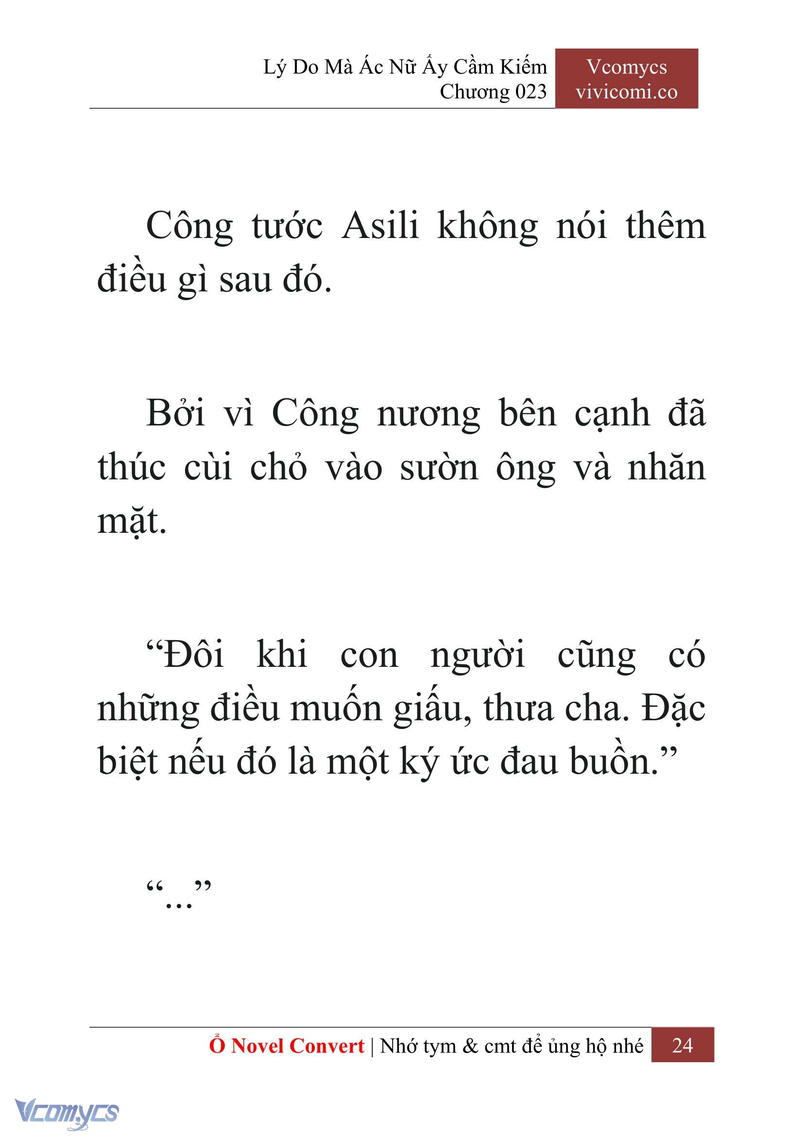 [Novel] Lý Do Mà Ác Nữ Ấy Cầm Kiếm Chapter 23 - Trang 2