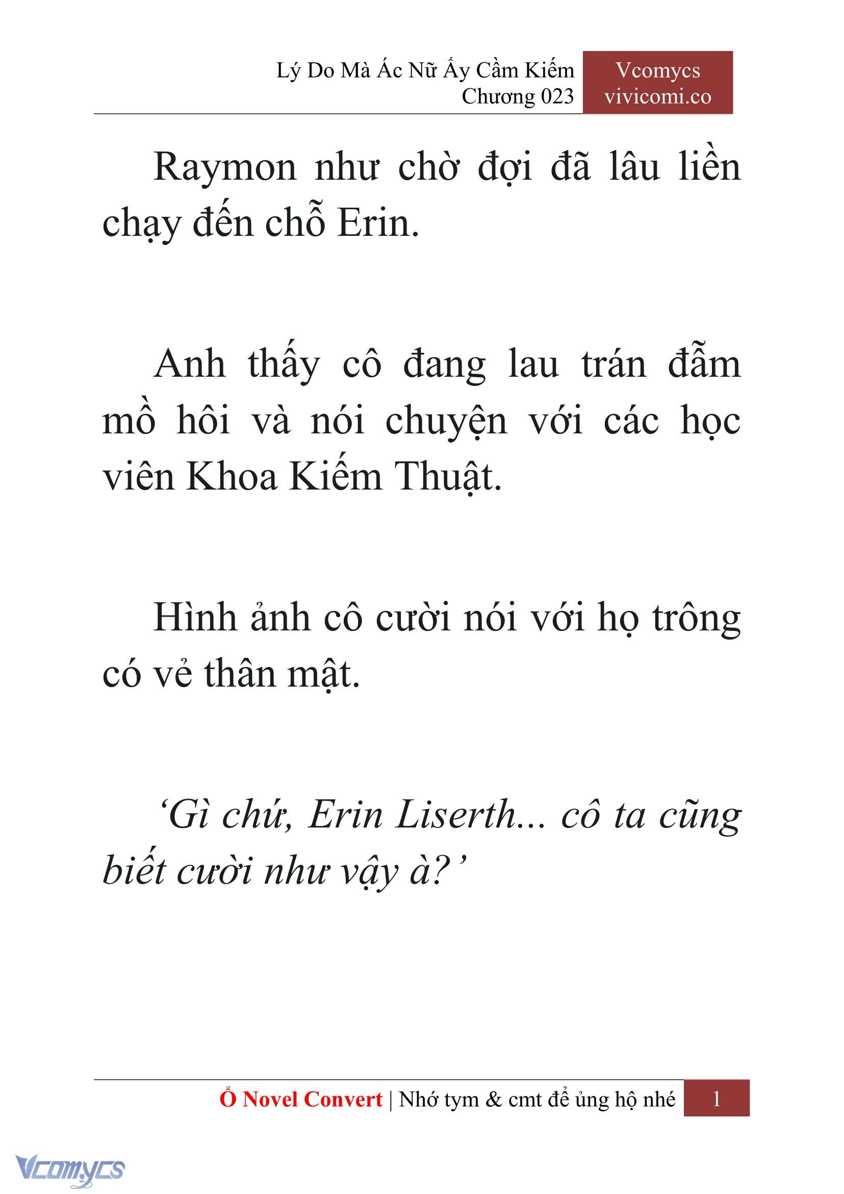 [Novel] Lý Do Mà Ác Nữ Ấy Cầm Kiếm Chapter 23 - Trang 2