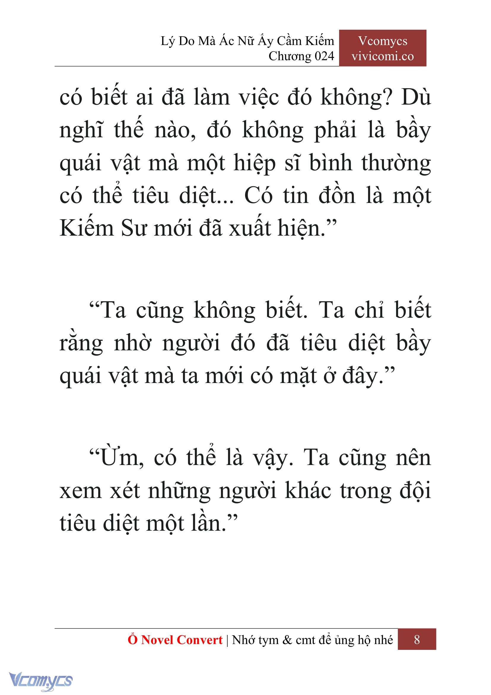 [Novel] Lý Do Mà Ác Nữ Ấy Cầm Kiếm Chapter 24 - Trang 2