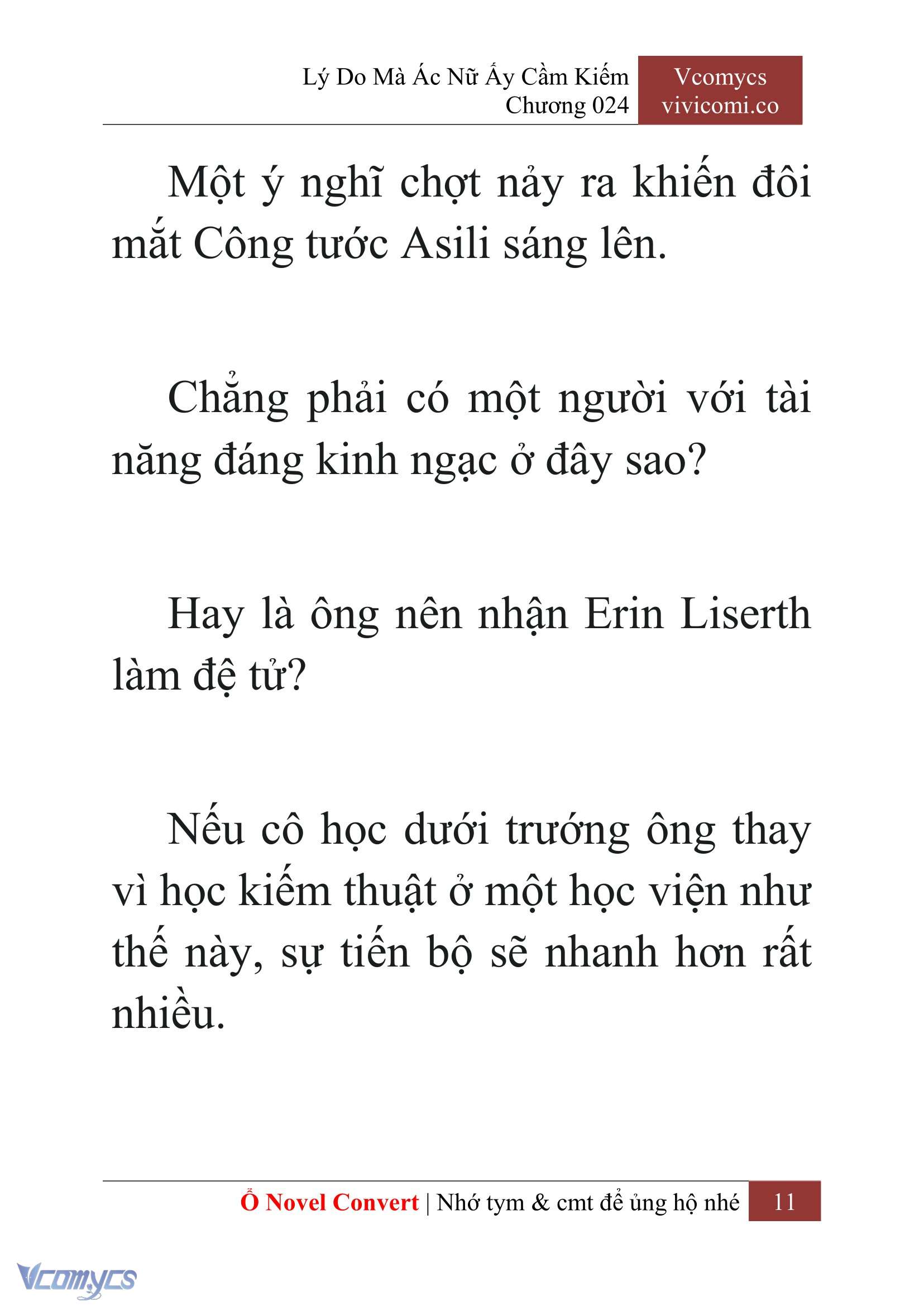 [Novel] Lý Do Mà Ác Nữ Ấy Cầm Kiếm Chapter 24 - Trang 2