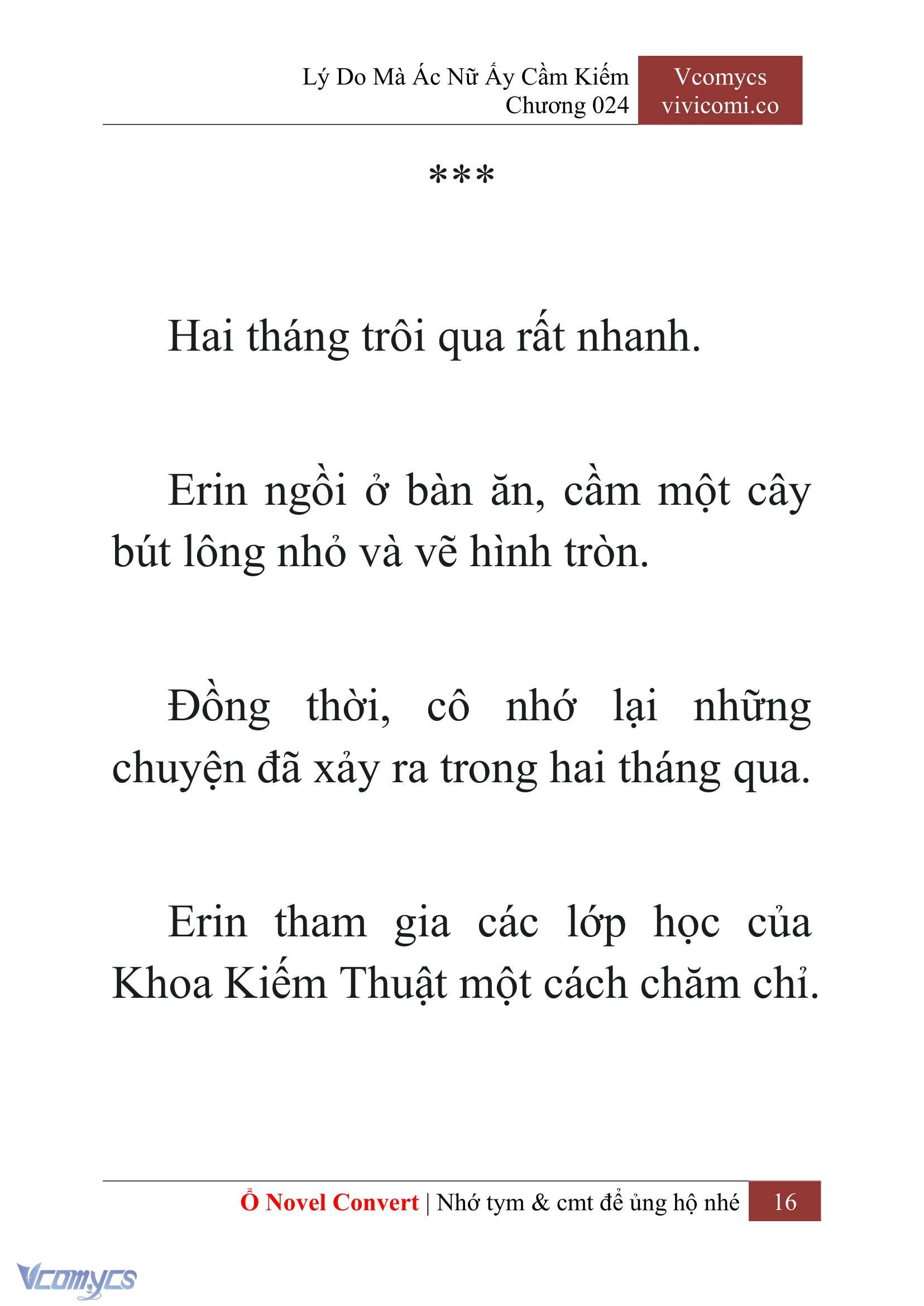 [Novel] Lý Do Mà Ác Nữ Ấy Cầm Kiếm Chapter 24 - Trang 2