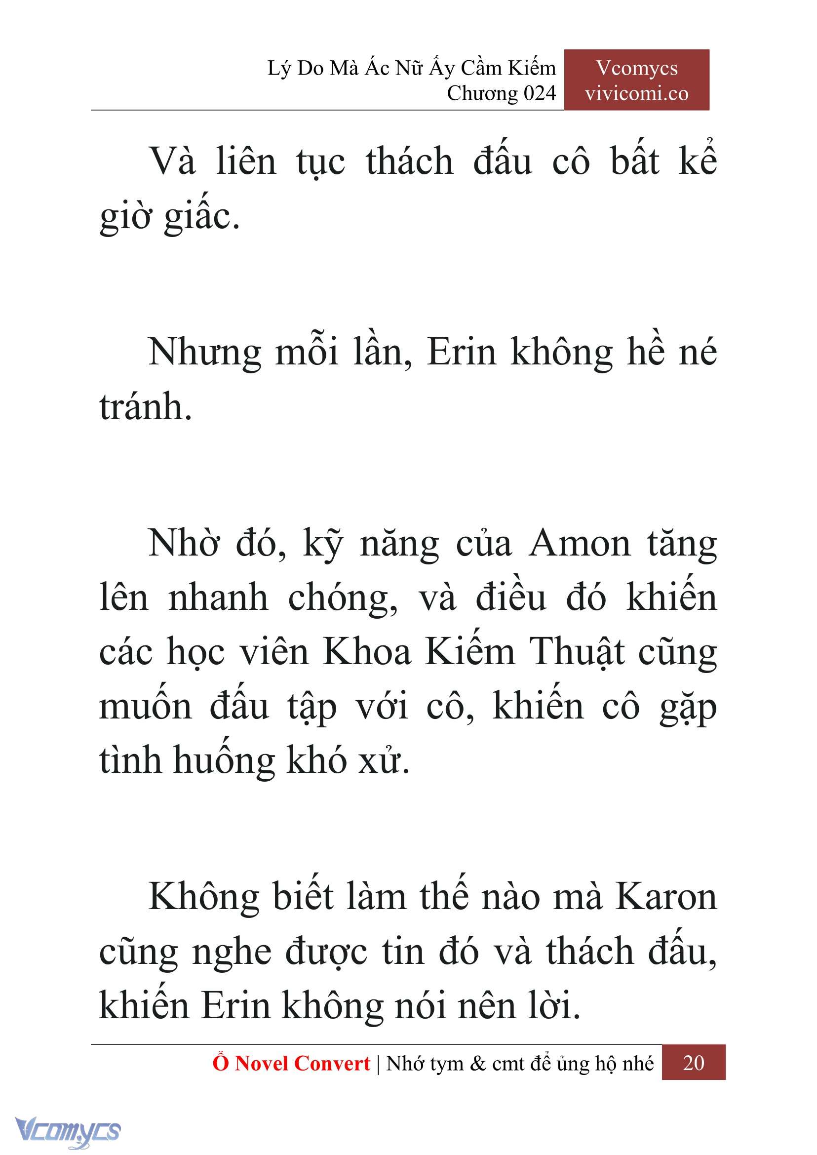 [Novel] Lý Do Mà Ác Nữ Ấy Cầm Kiếm Chapter 24 - Trang 2