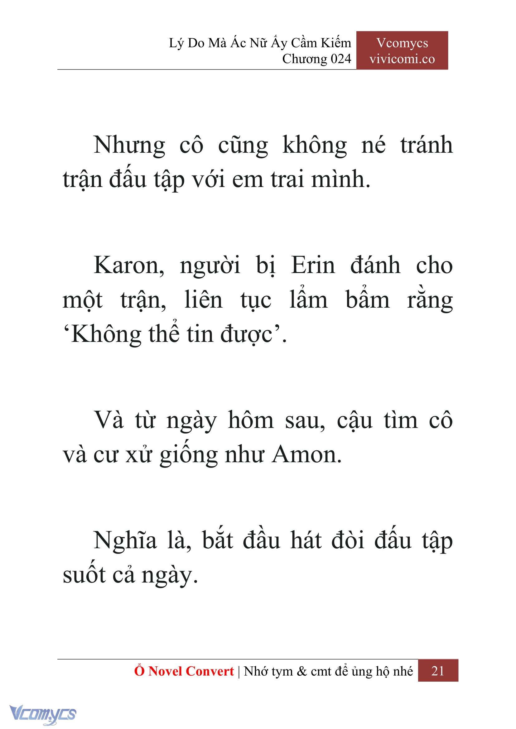 [Novel] Lý Do Mà Ác Nữ Ấy Cầm Kiếm Chapter 24 - Trang 2