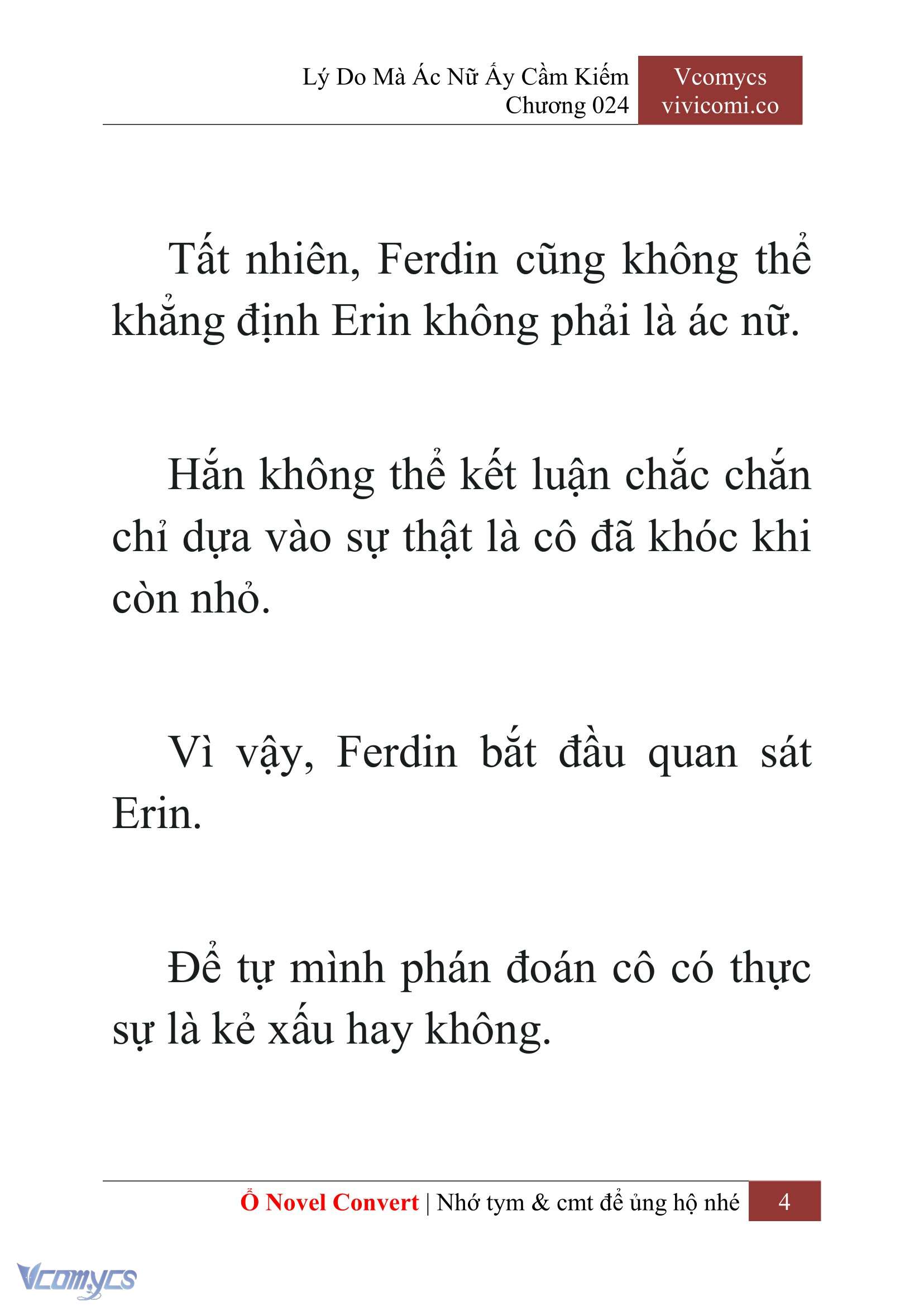 [Novel] Lý Do Mà Ác Nữ Ấy Cầm Kiếm Chapter 24 - Trang 2