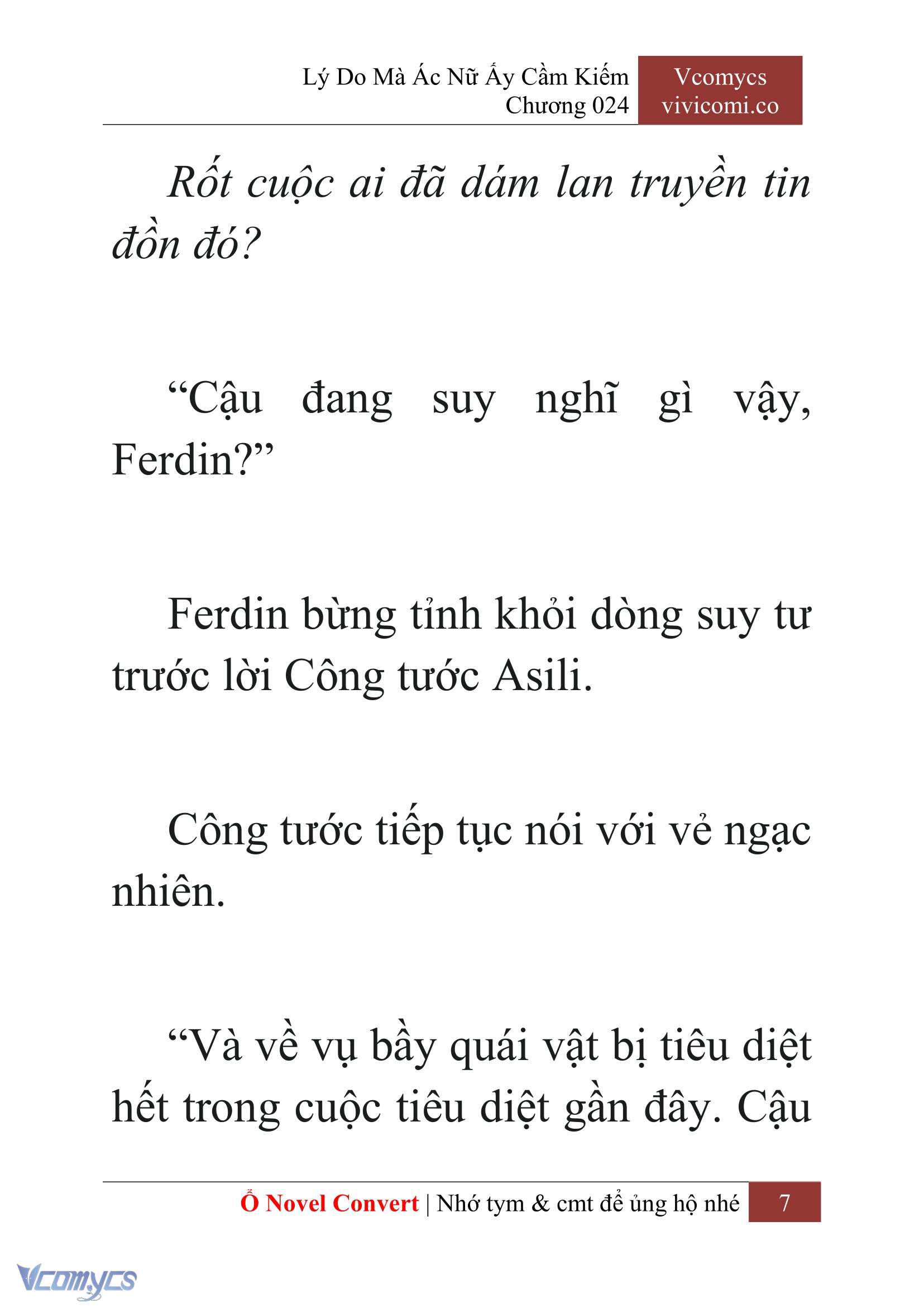 [Novel] Lý Do Mà Ác Nữ Ấy Cầm Kiếm Chapter 24 - Trang 2
