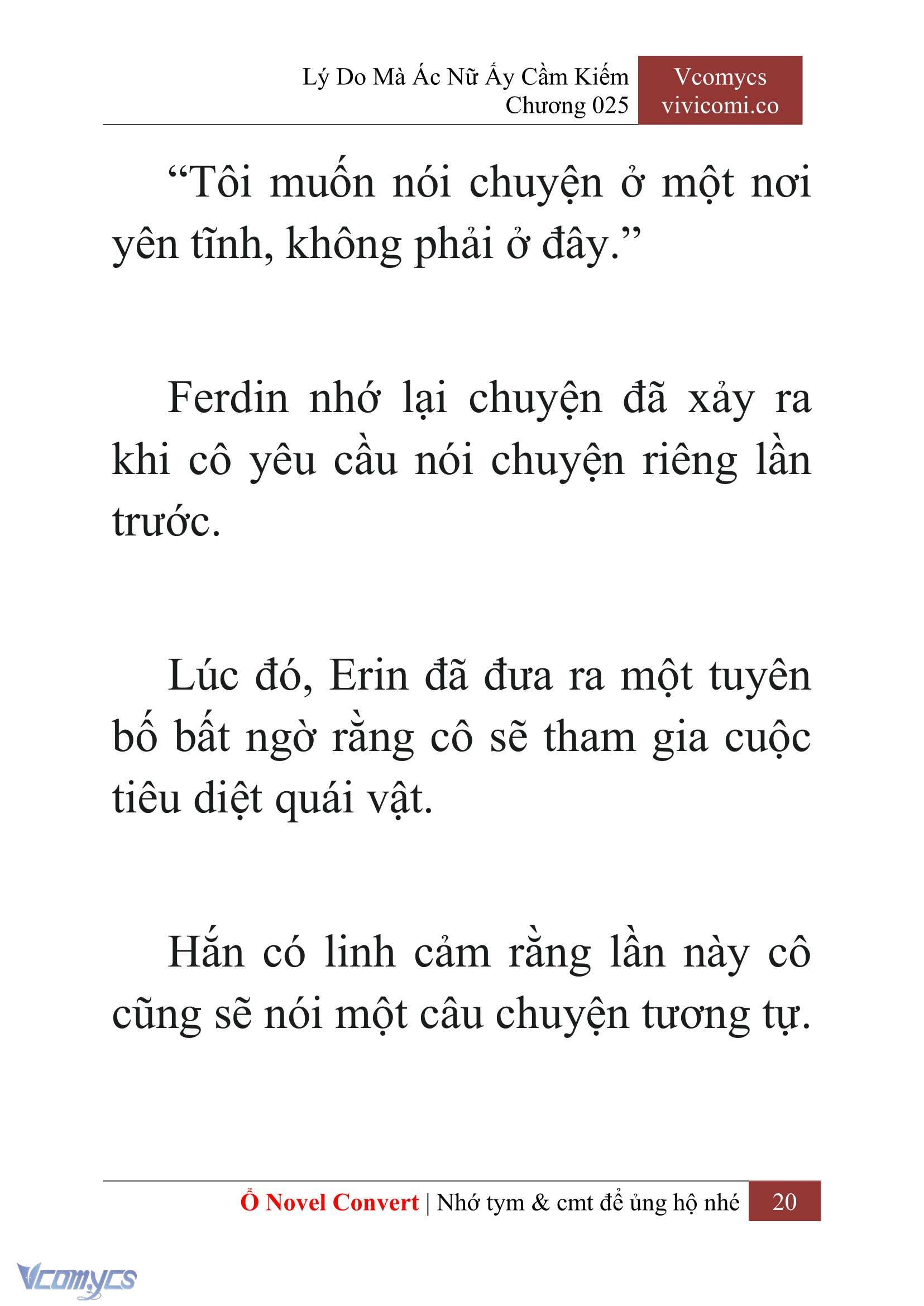 [Novel] Lý Do Mà Ác Nữ Ấy Cầm Kiếm Chapter 25 - Trang 2
