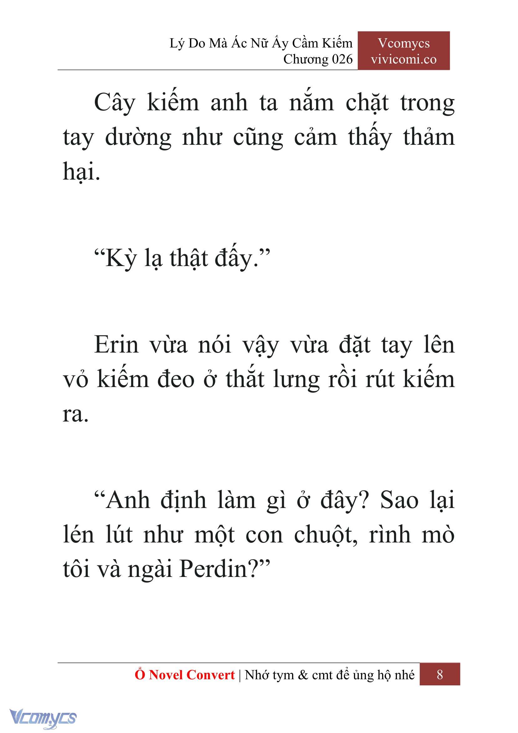 [Novel] Lý Do Mà Ác Nữ Ấy Cầm Kiếm Chapter 26 - Trang 2