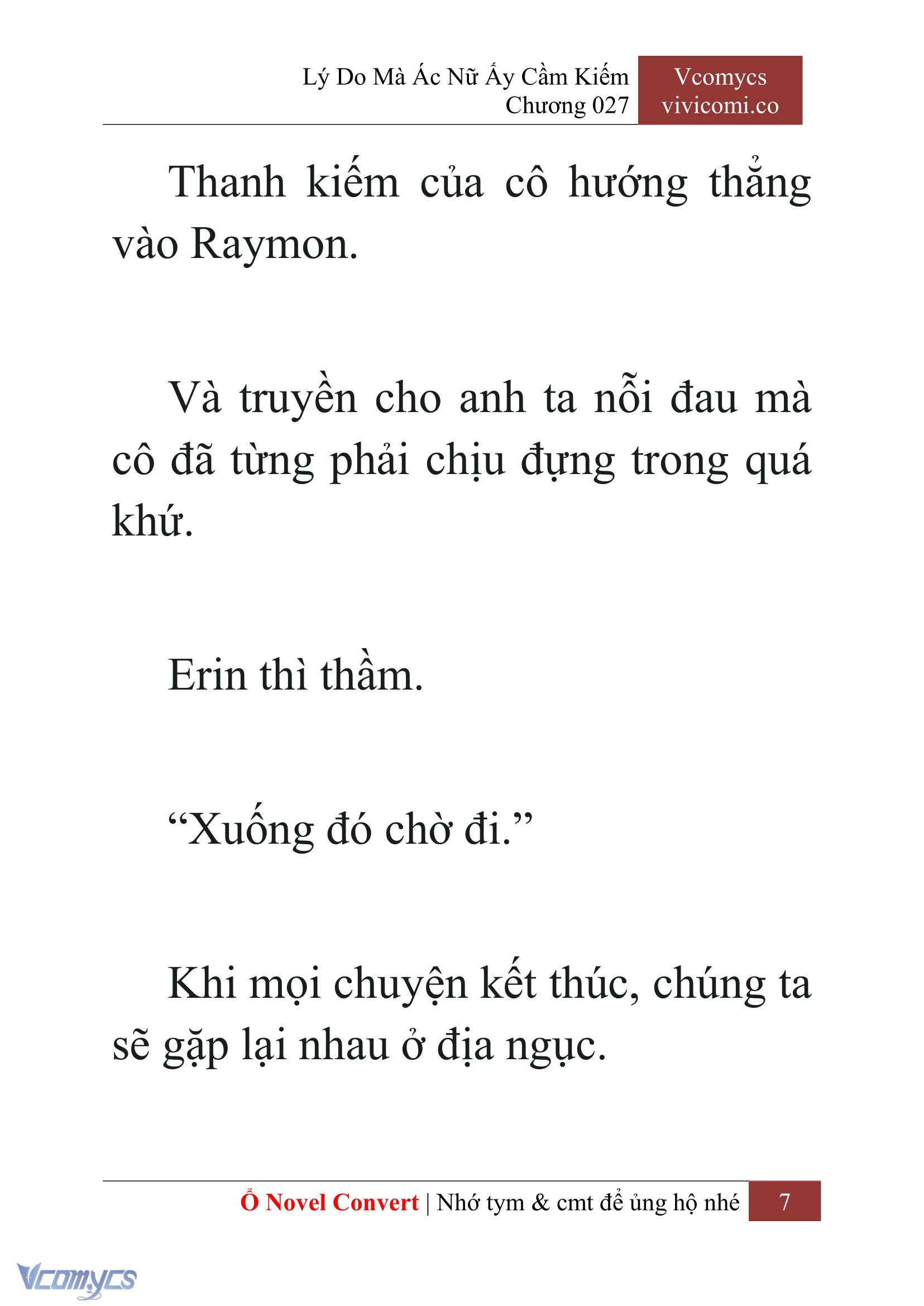 [Novel] Lý Do Mà Ác Nữ Ấy Cầm Kiếm Chapter 27 - Trang 2