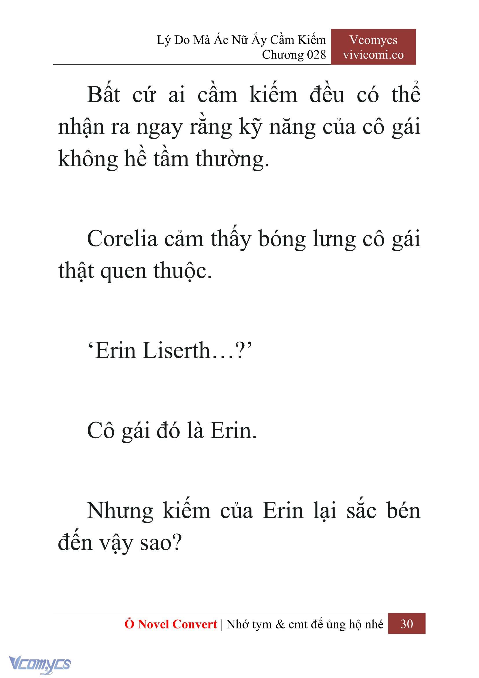 [Novel] Lý Do Mà Ác Nữ Ấy Cầm Kiếm Chapter 28 - Trang 2