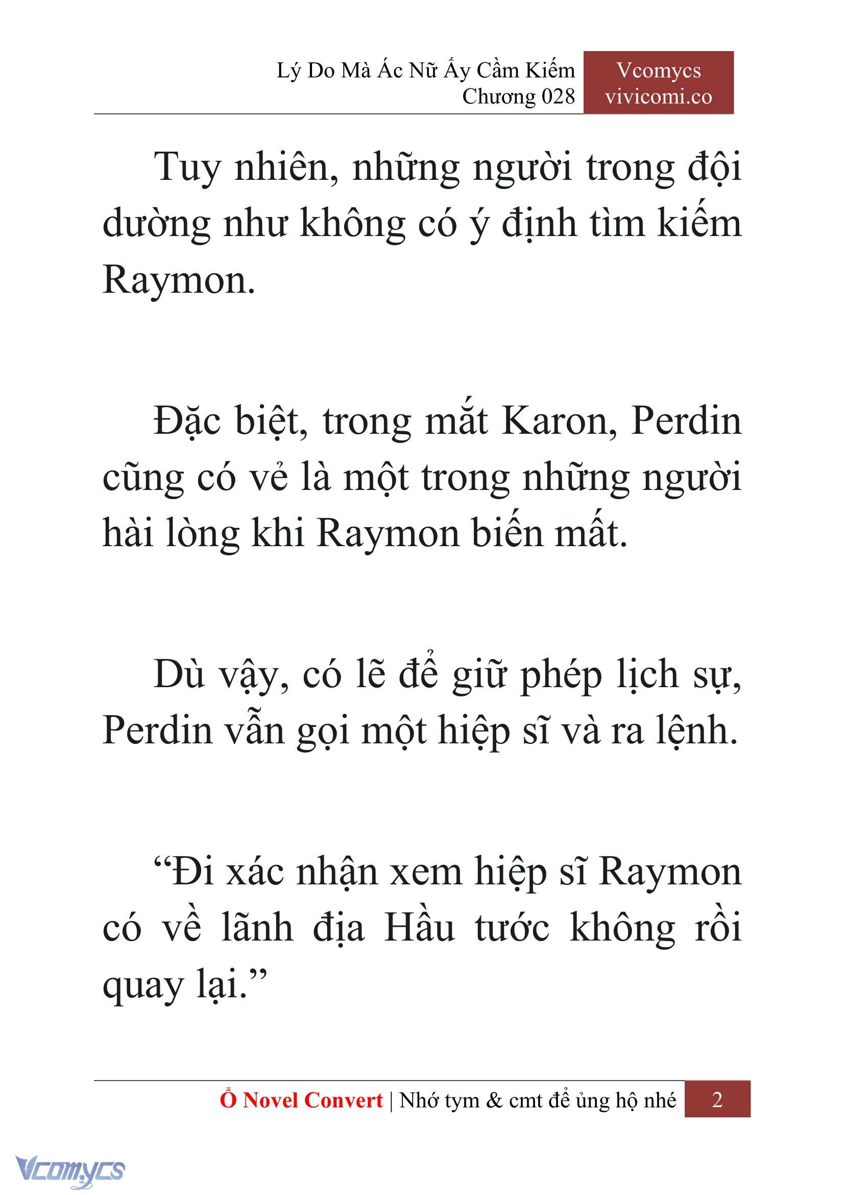 [Novel] Lý Do Mà Ác Nữ Ấy Cầm Kiếm Chapter 28 - Trang 2
