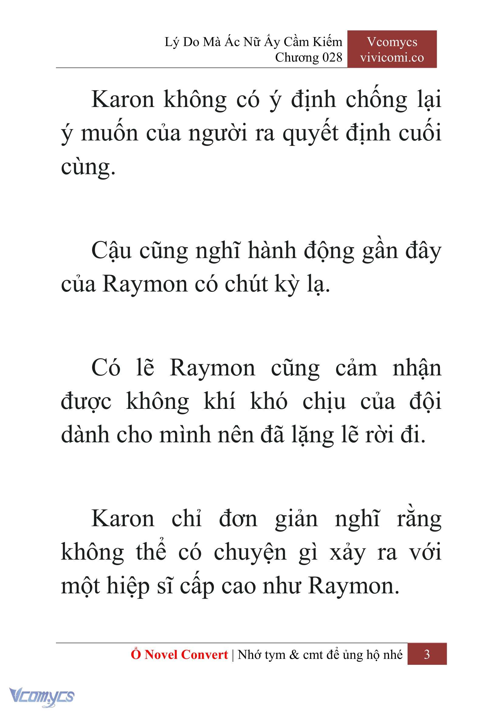 [Novel] Lý Do Mà Ác Nữ Ấy Cầm Kiếm Chapter 28 - Trang 2