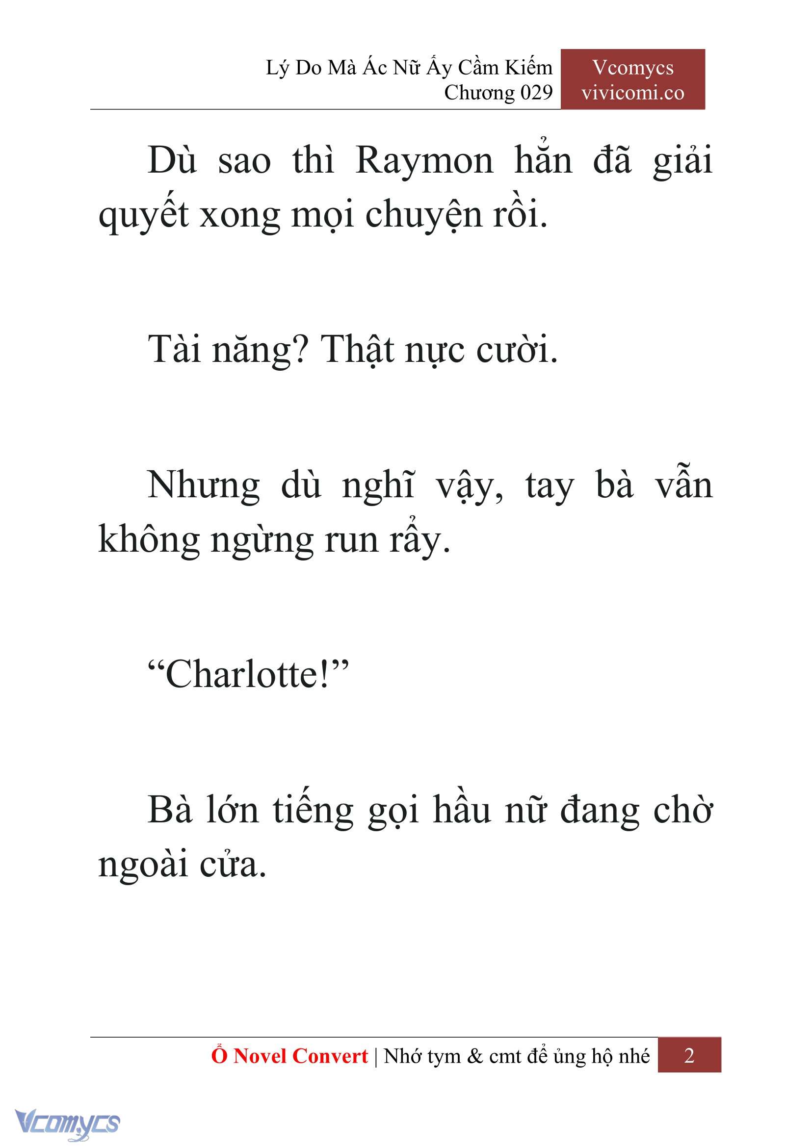 [Novel] Lý Do Mà Ác Nữ Ấy Cầm Kiếm Chapter 29 - Trang 2